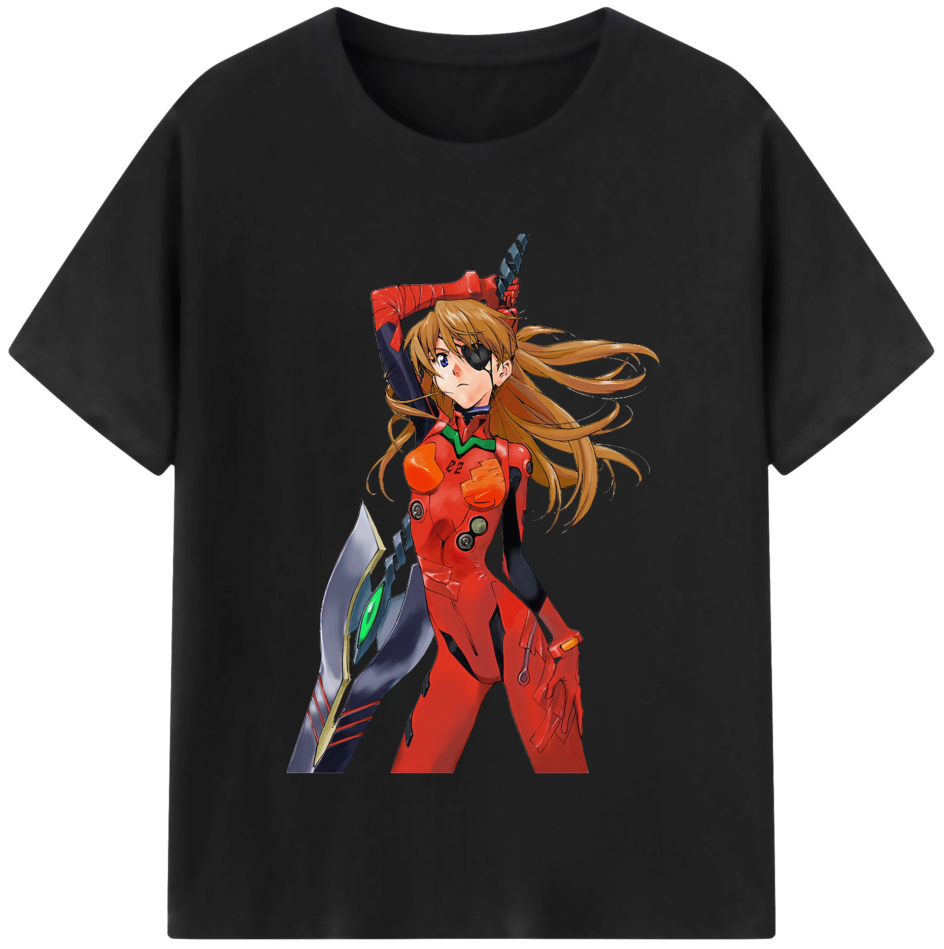 （画像用） EVA 新世紀エヴァンゲリオン レディースカジュアルプリントTシャツ（綿100％）