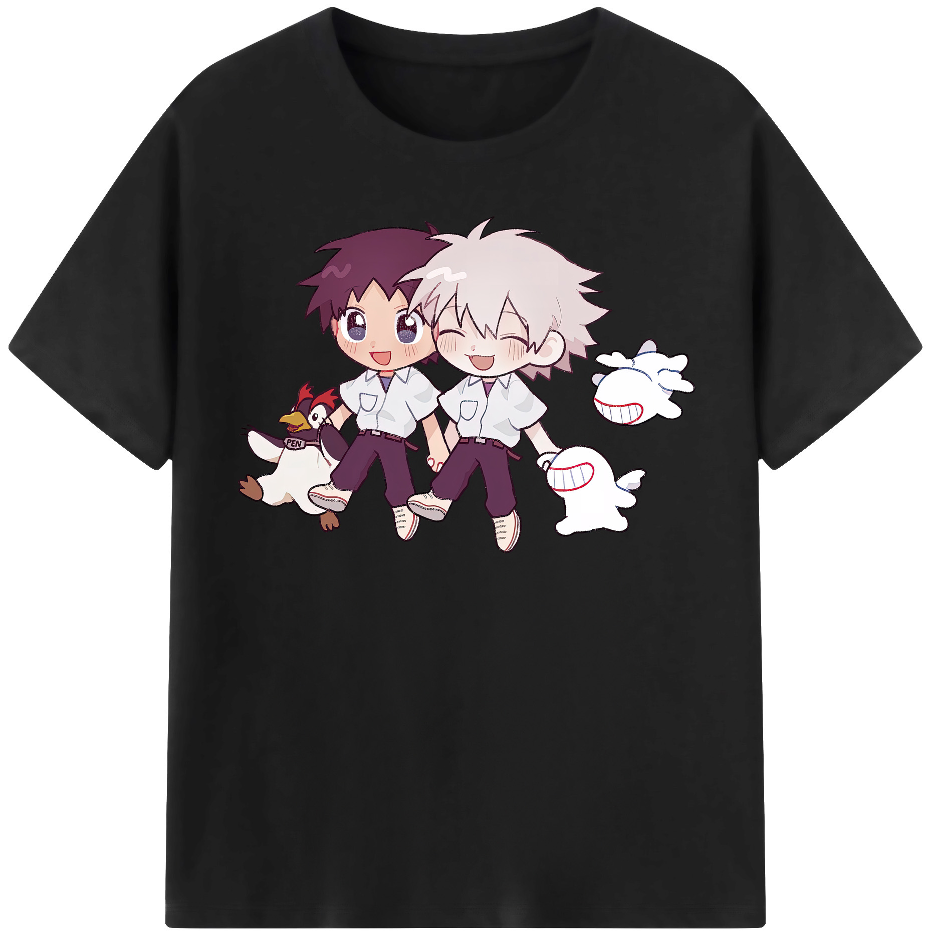 （画像用） EVA 新世紀エヴァンゲリオン レディースカジュアルプリントTシャツ（綿100％）