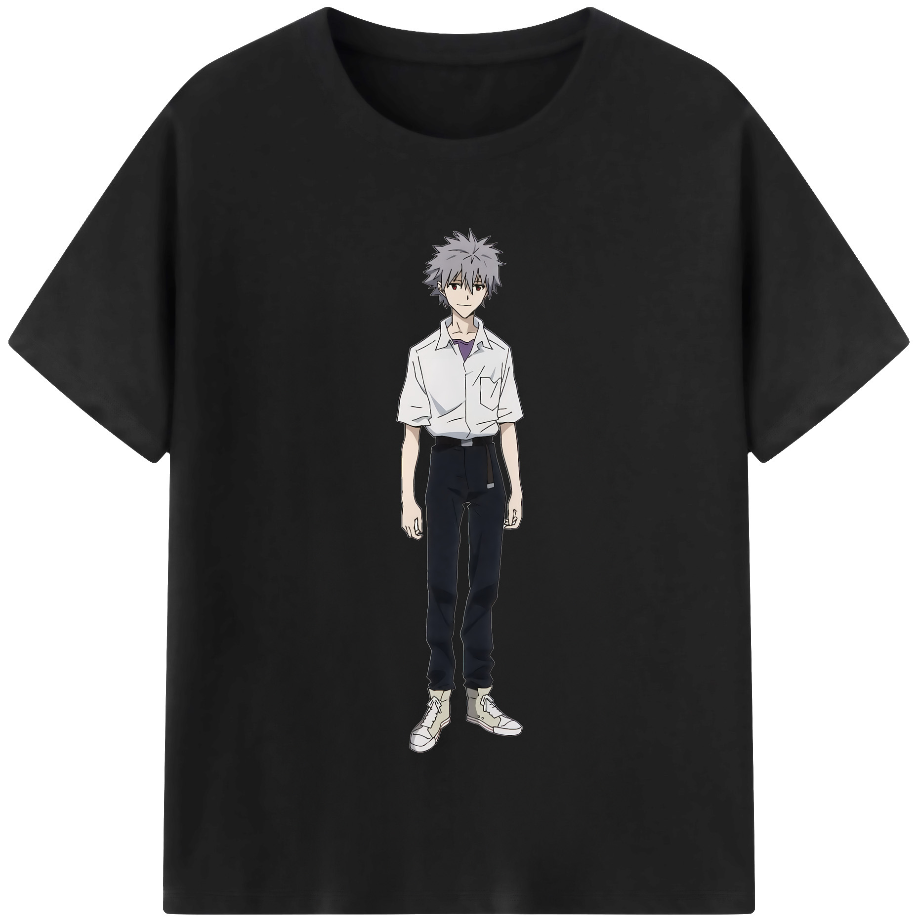 （画像用） EVA 新世紀エヴァンゲリオン レディースカジュアルプリントTシャツ（綿100％）