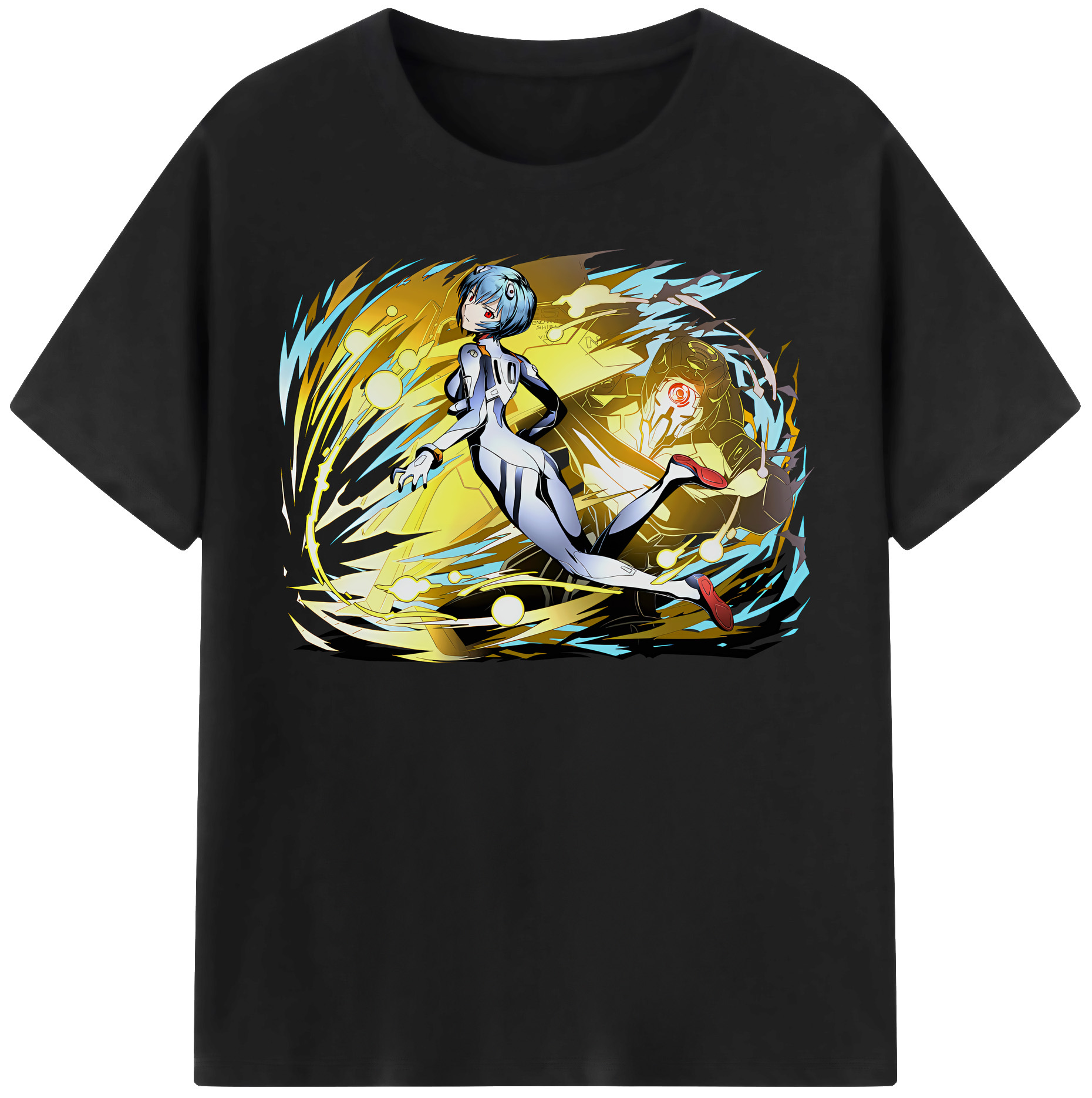 （画像用） EVA 新世紀エヴァンゲリオン レディースカジュアルプリントTシャツ（綿100％）