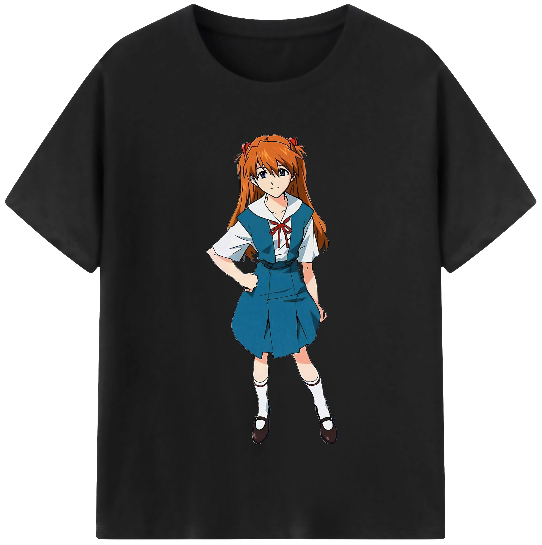 （画像用） EVA 新世紀エヴァンゲリオン レディースカジュアルプリントTシャツ（綿100％）