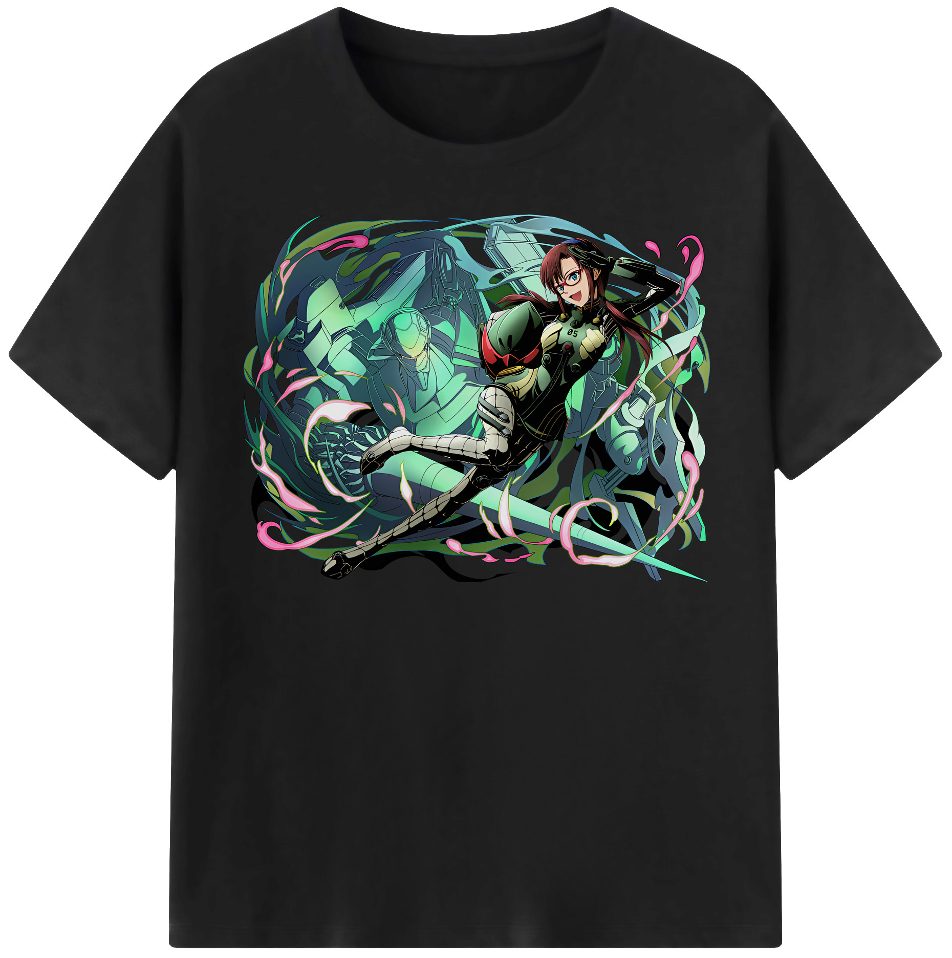 （画像用） EVA 新世紀エヴァンゲリオン レディースカジュアルプリントTシャツ（綿100％）