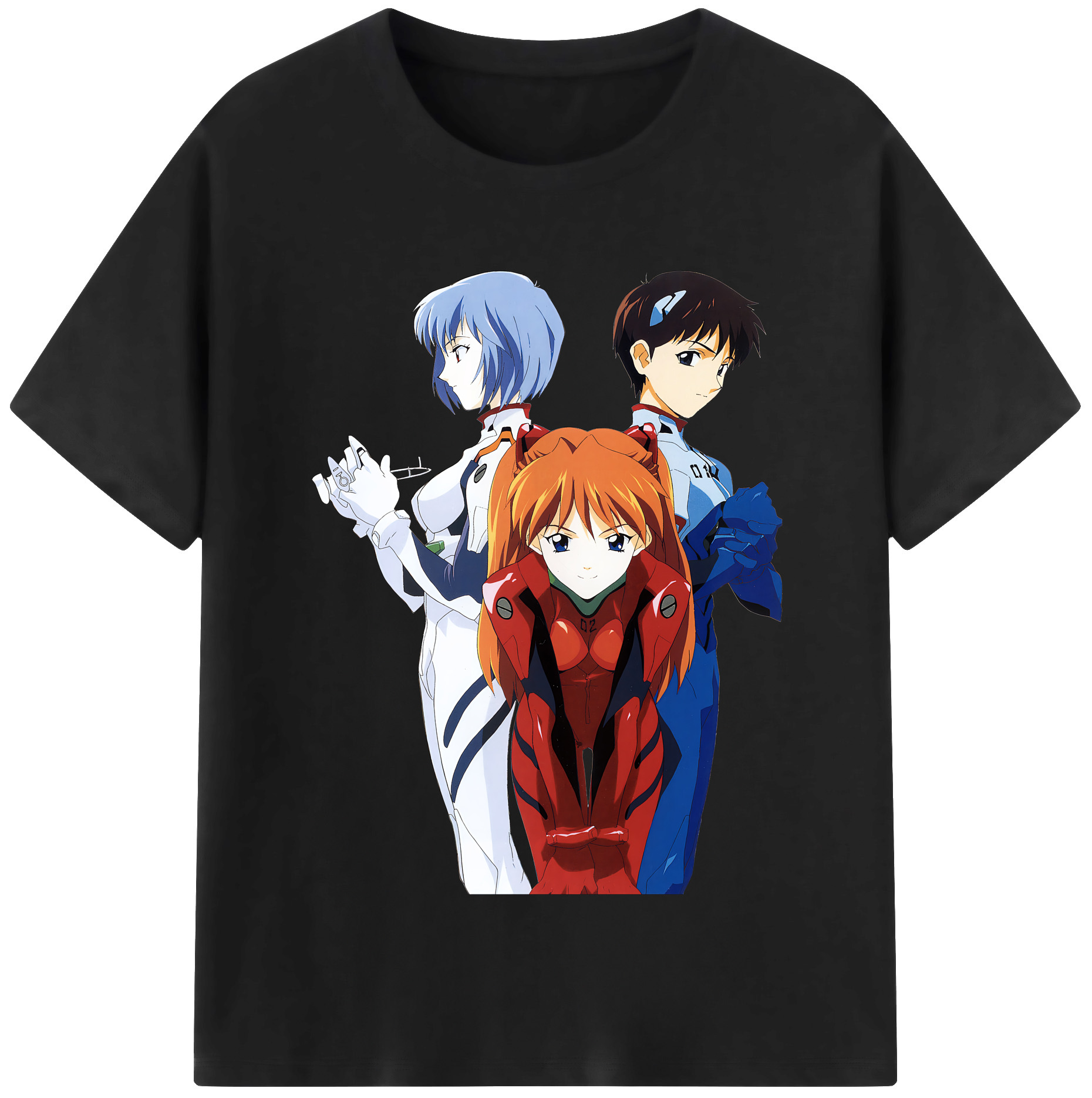 （画像用） EVA 新世紀エヴァンゲリオン レディースカジュアルプリントTシャツ（綿100％）