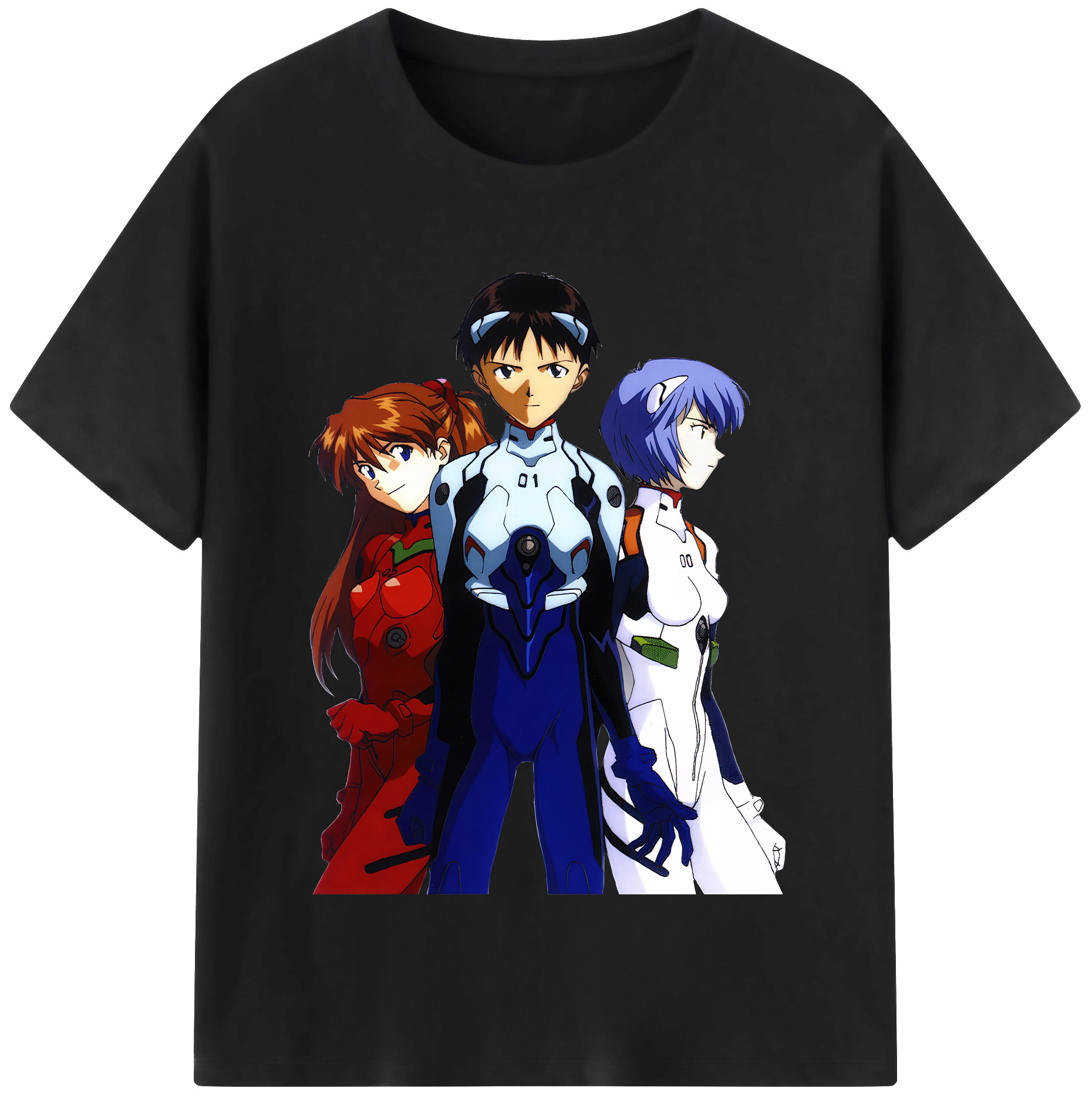 （画像用） EVA 新世紀エヴァンゲリオン レディースカジュアルプリントTシャツ（綿100％）