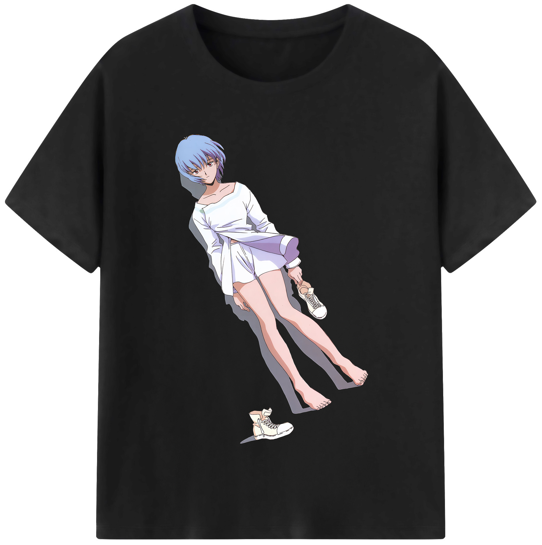 （画像用） EVA 新世紀エヴァンゲリオン レディースカジュアルプリントTシャツ（綿100％）