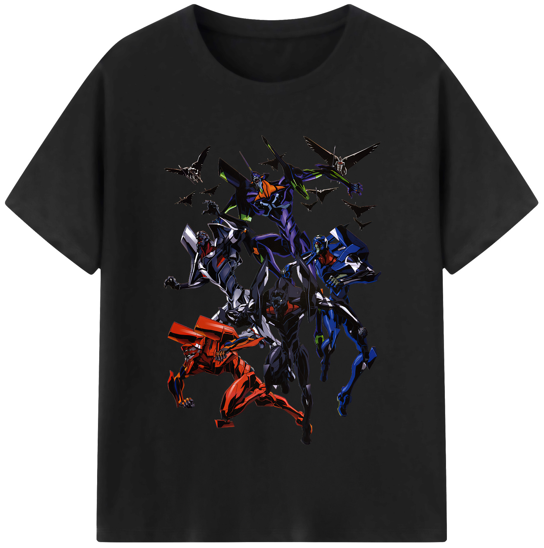 （画像用） EVA 新世紀エヴァンゲリオン レディースカジュアルプリントTシャツ（綿100％）