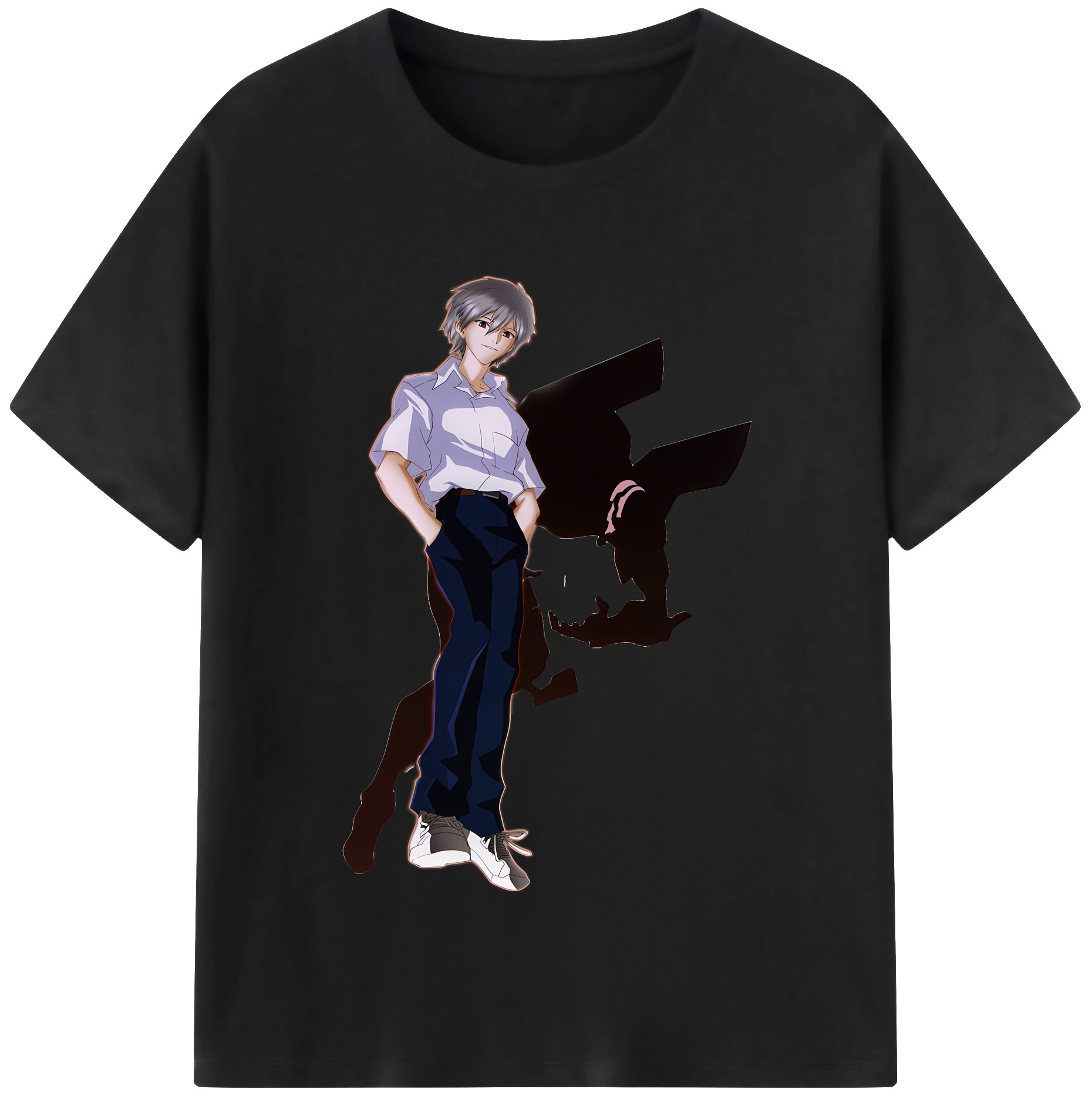 （画像用） EVA 新世紀エヴァンゲリオン レディースカジュアルプリントTシャツ（綿100％）