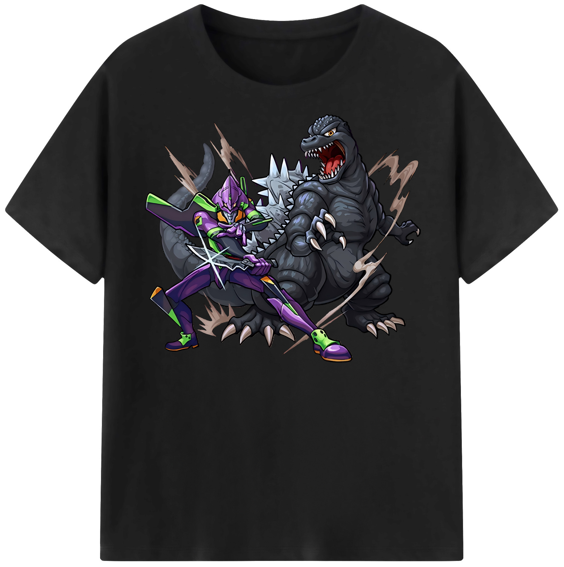 （画像用） EVA 新世紀エヴァンゲリオン レディースカジュアルプリントTシャツ（綿100％）