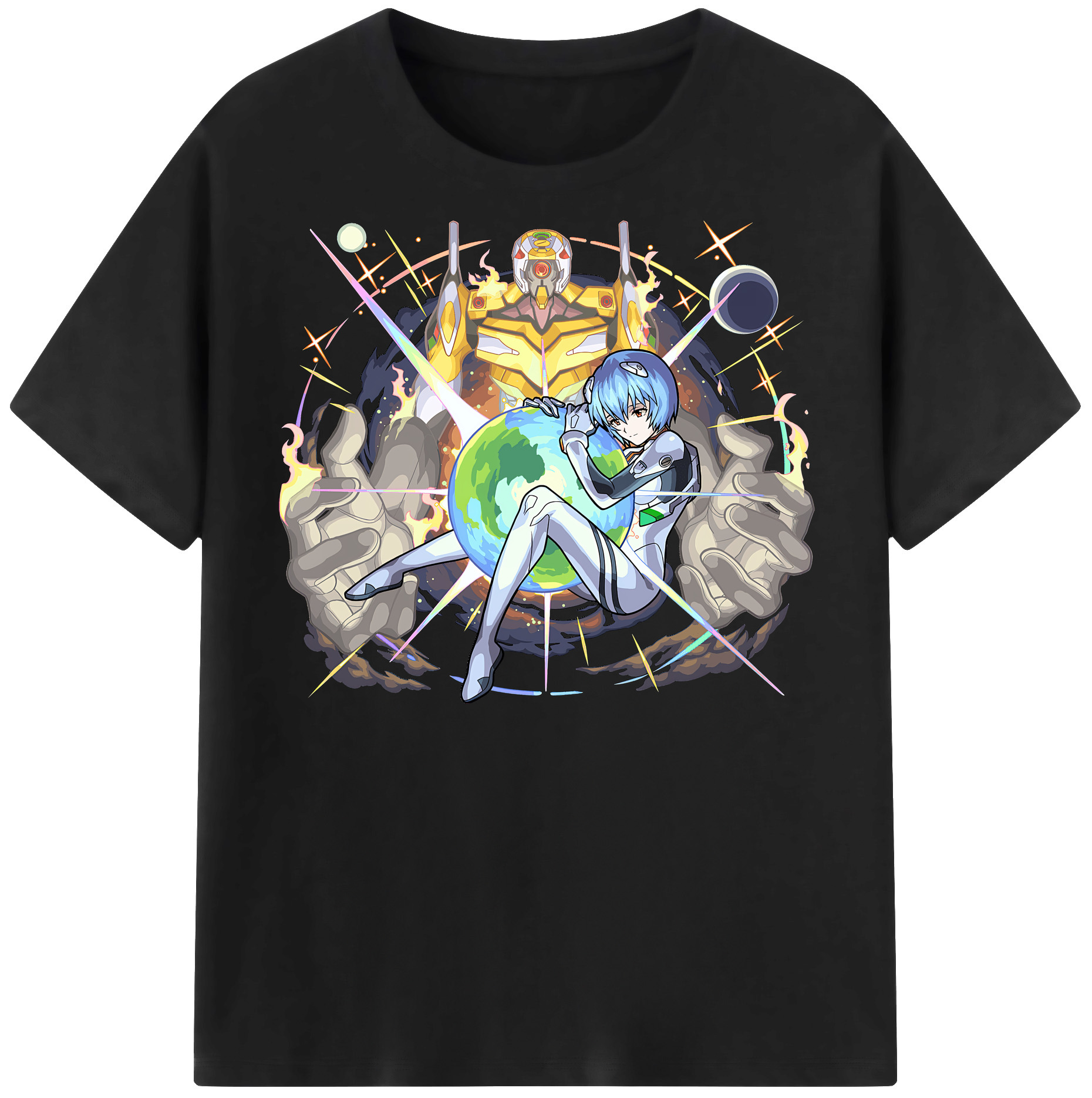 （画像用） EVA 新世紀エヴァンゲリオン レディースカジュアルプリントTシャツ（綿100％）