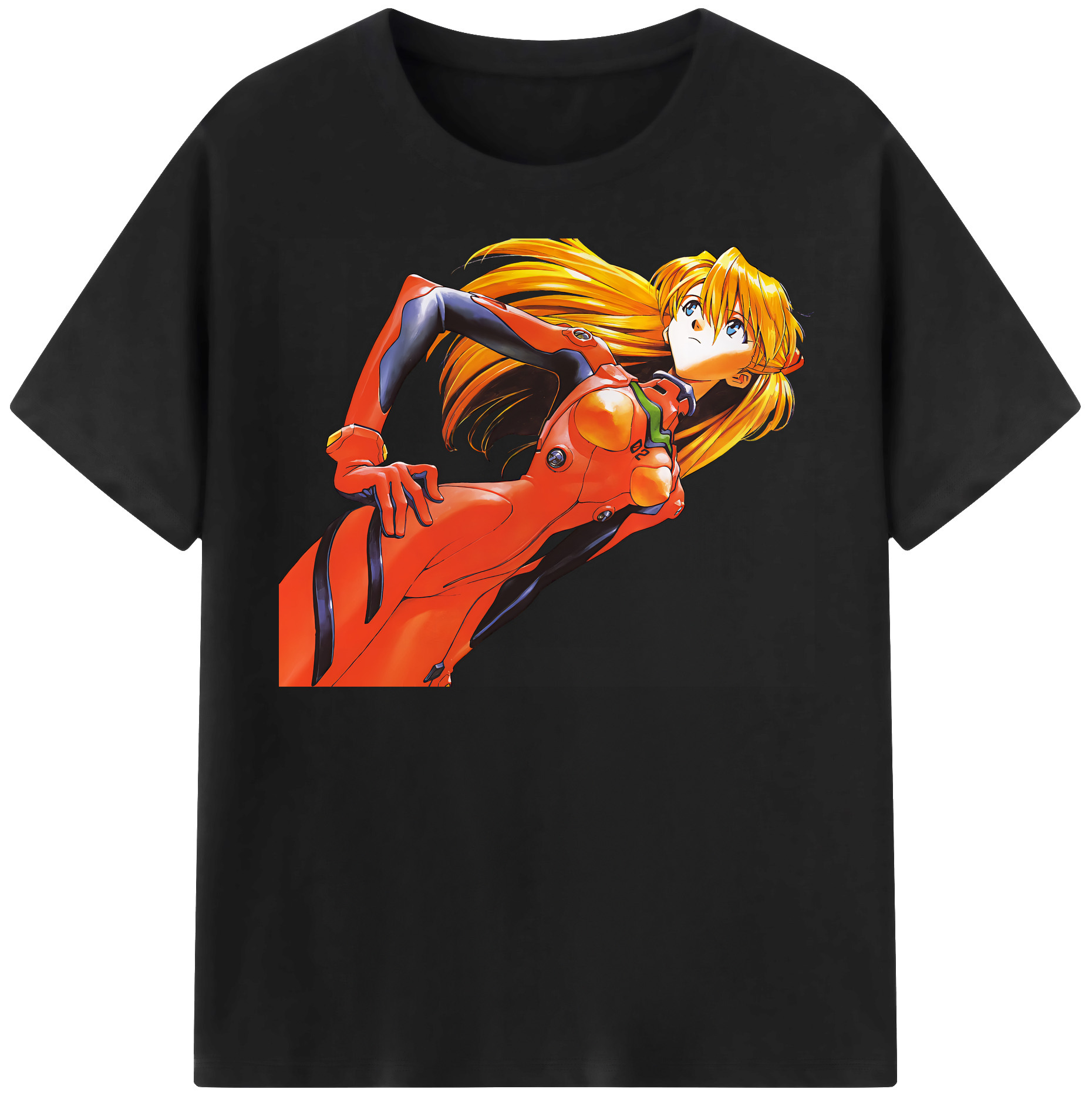 （画像用） EVA 新世紀エヴァンゲリオン レディースカジュアルプリントTシャツ（綿100％）