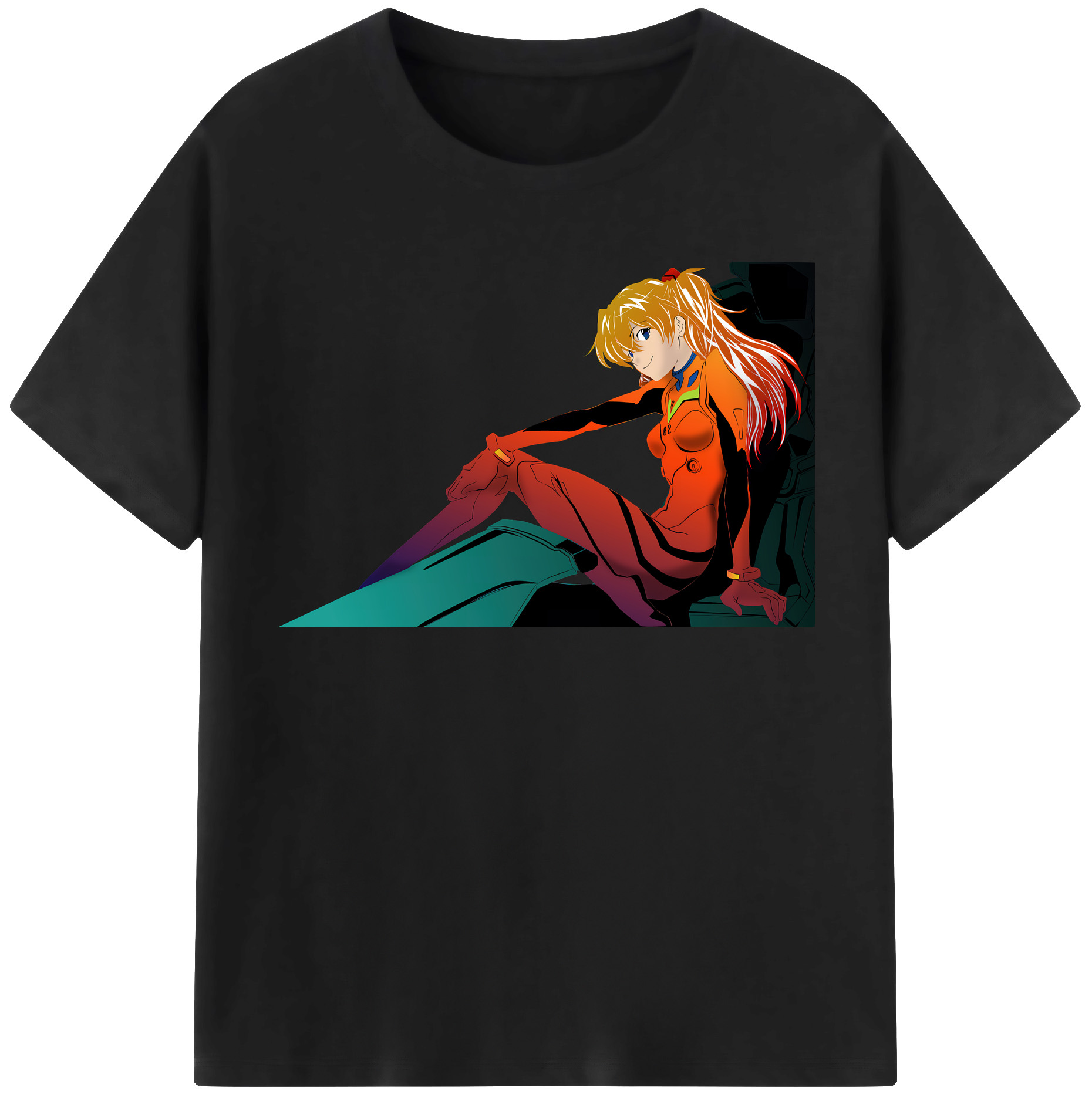 （画像用） EVA 新世紀エヴァンゲリオン レディースカジュアルプリントTシャツ（綿100％）