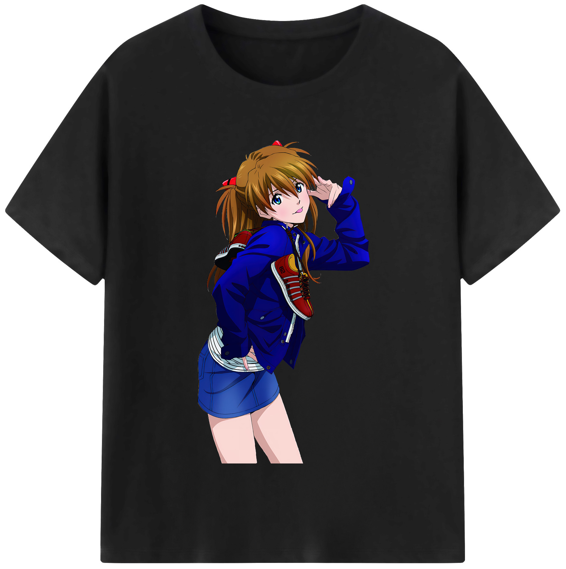 （画像用） EVA 新世紀エヴァンゲリオン レディースカジュアルプリントTシャツ（綿100％）