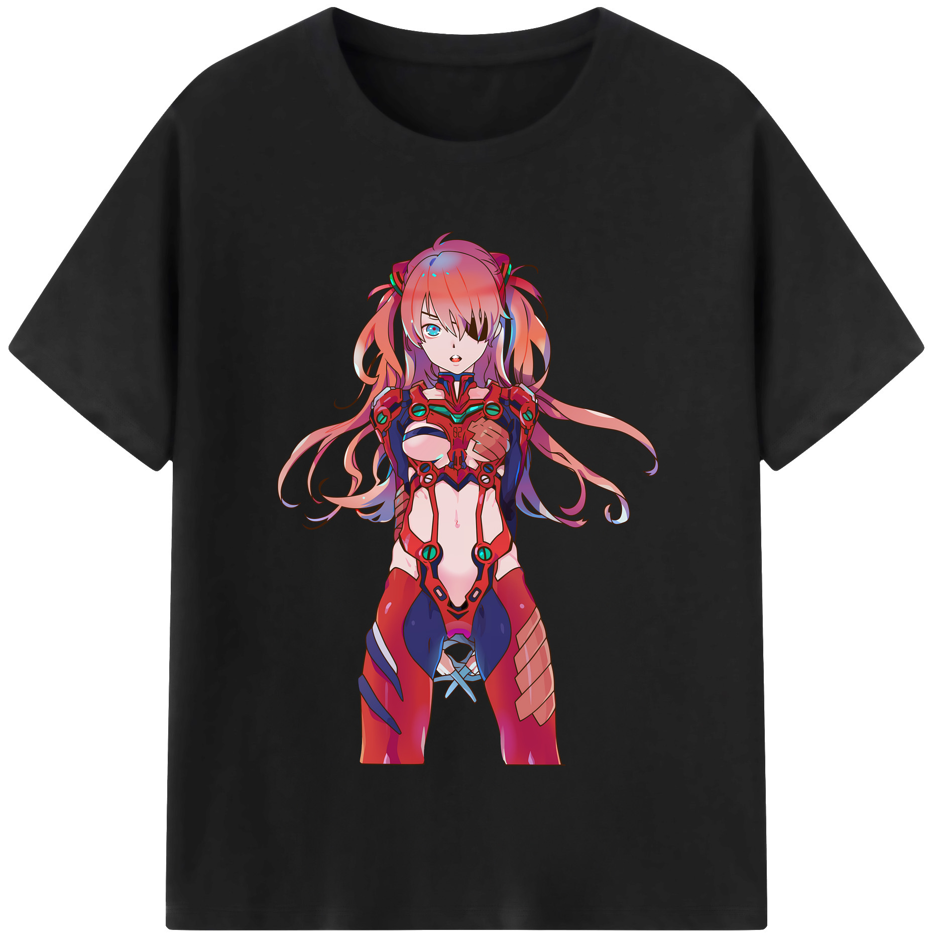 （画像用） EVA 新世紀エヴァンゲリオン レディースカジュアルプリントTシャツ（綿100％）