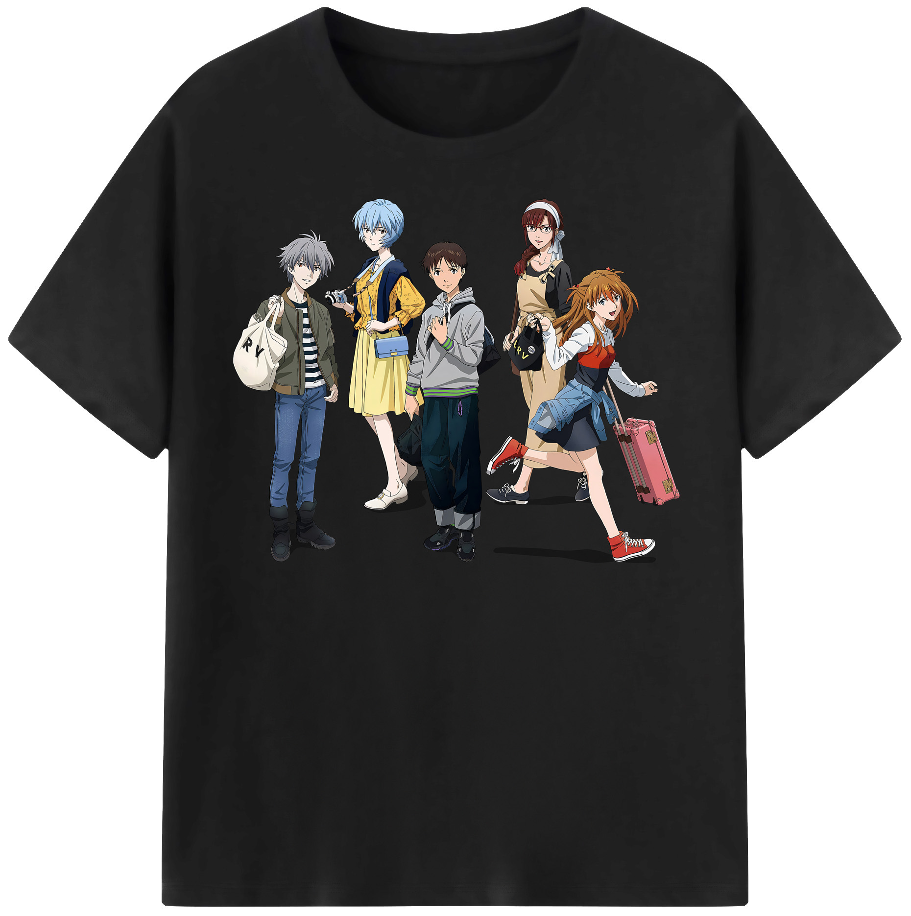 （画像用） EVA 新世紀エヴァンゲリオン レディースカジュアルプリントTシャツ（綿100％）