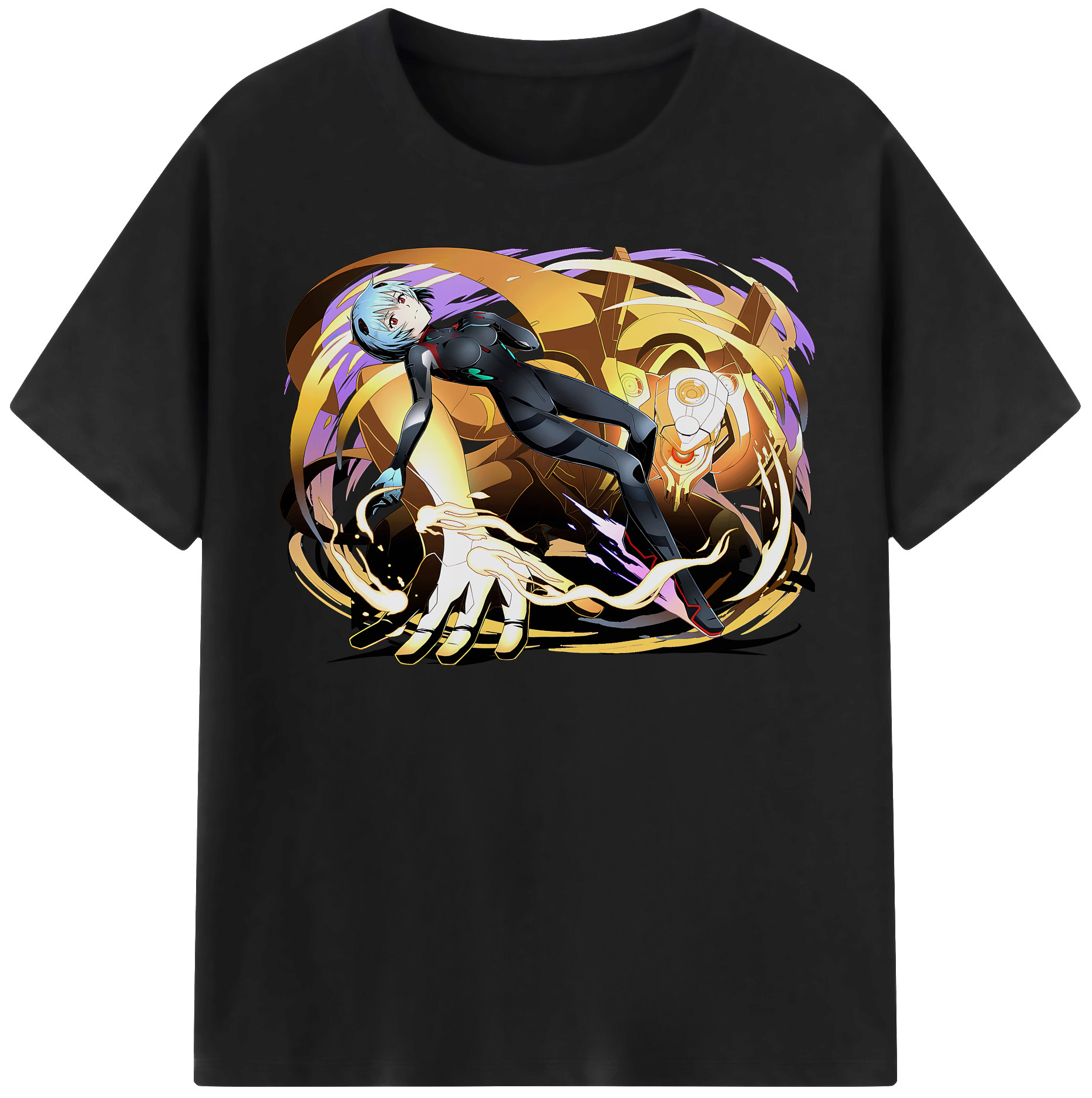 （画像用） EVA 新世紀エヴァンゲリオン レディースカジュアルプリントTシャツ（綿100％）