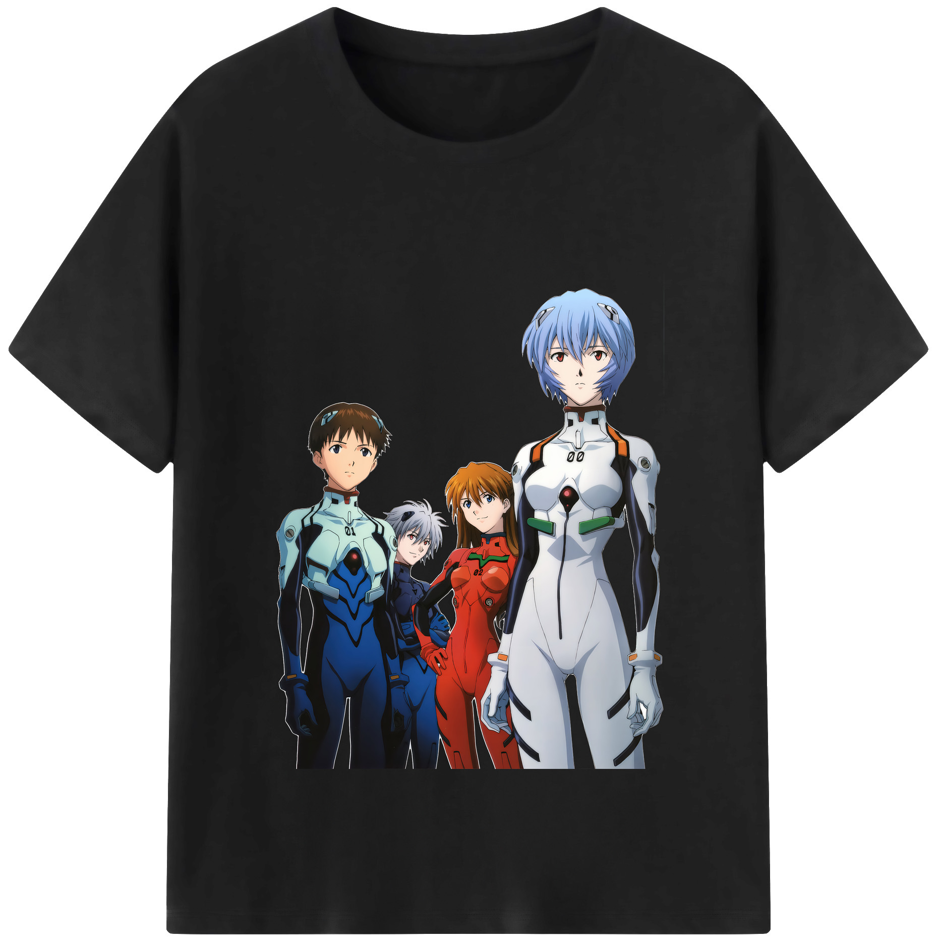 （画像用） EVA 新世紀エヴァンゲリオン レディースカジュアルプリントTシャツ（綿100％）