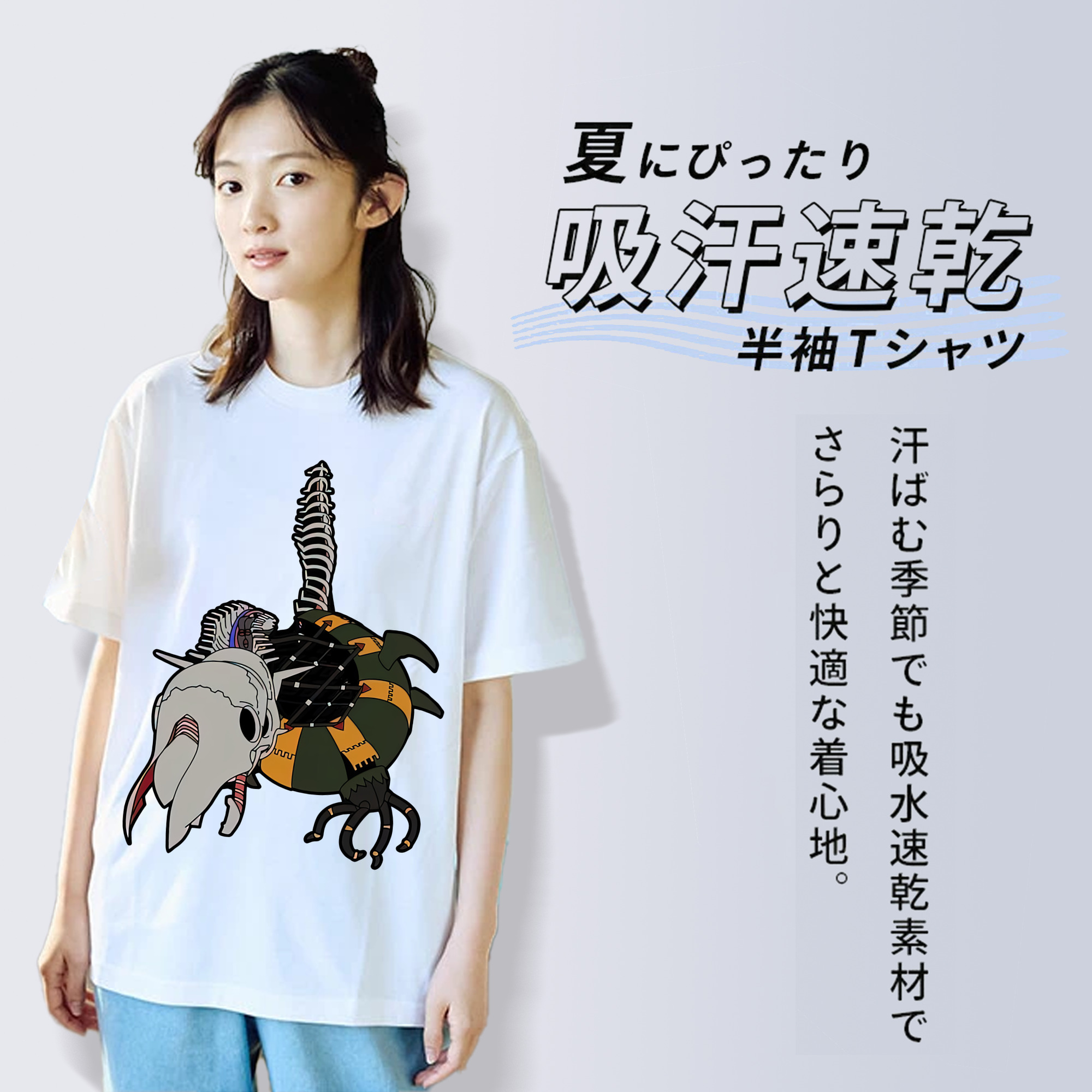 EVA 新世紀エヴァンゲリオン レディースカジュアルプリントTシャツ（綿100％）