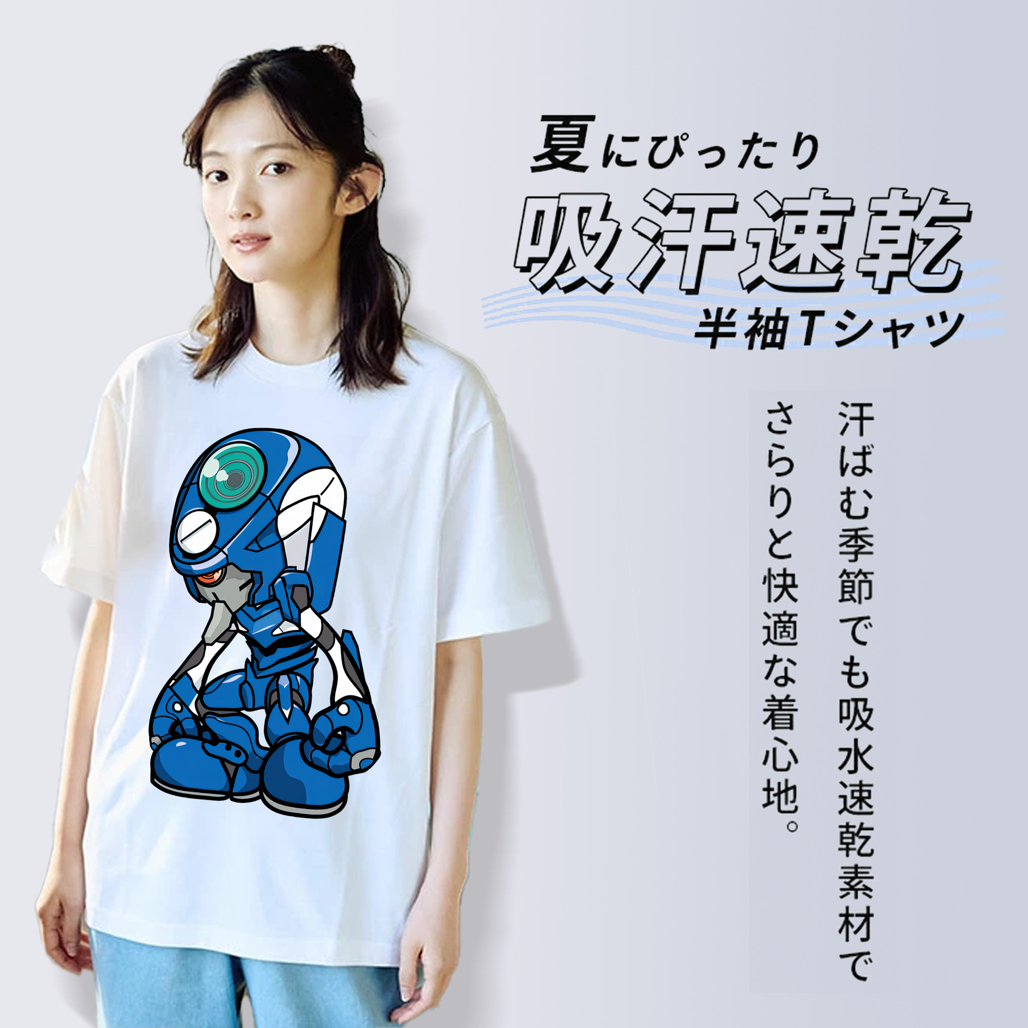EVA 新世紀エヴァンゲリオン レディースカジュアルプリントTシャツ（綿100％）