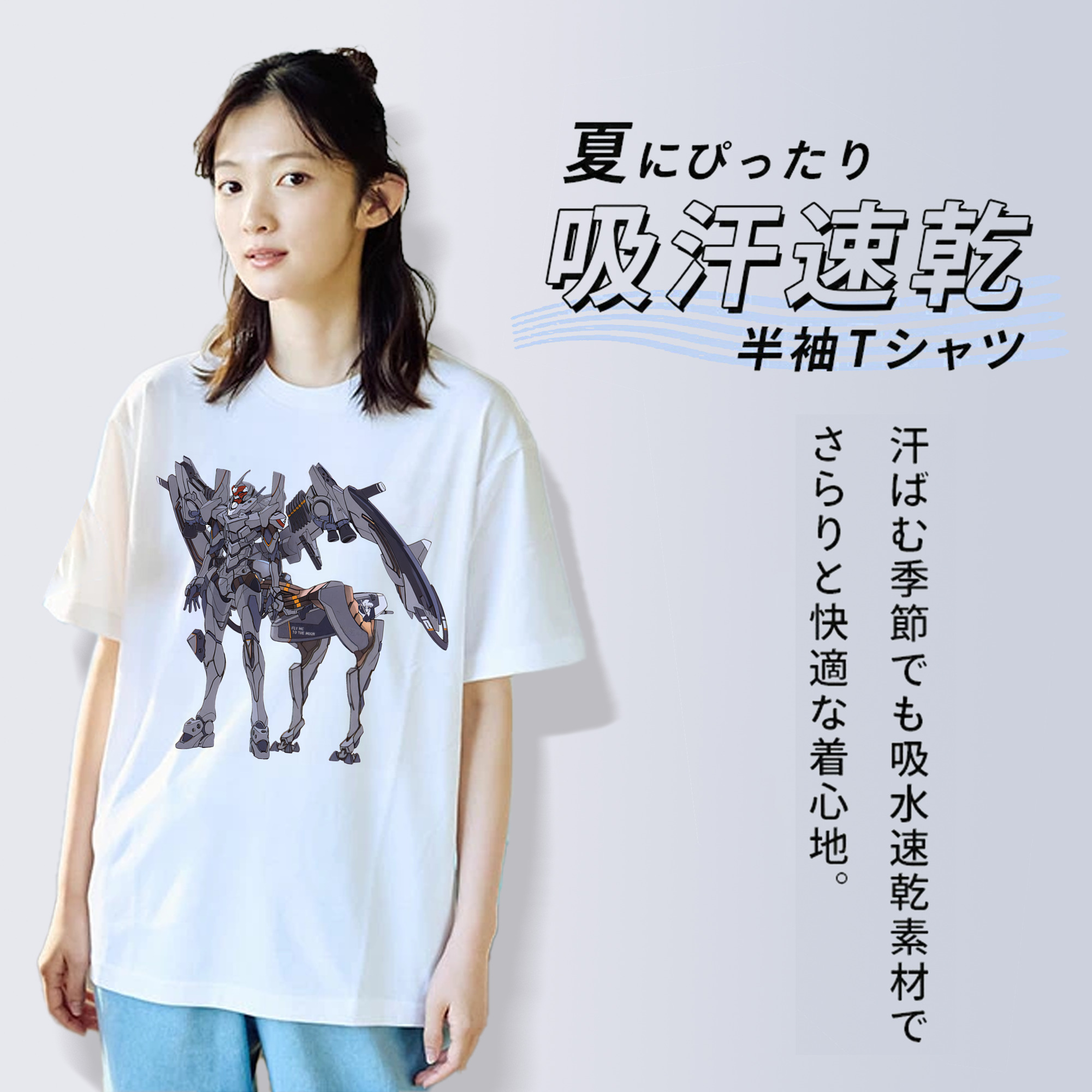 EVA 新世紀エヴァンゲリオン レディースカジュアルプリントTシャツ（綿100％）