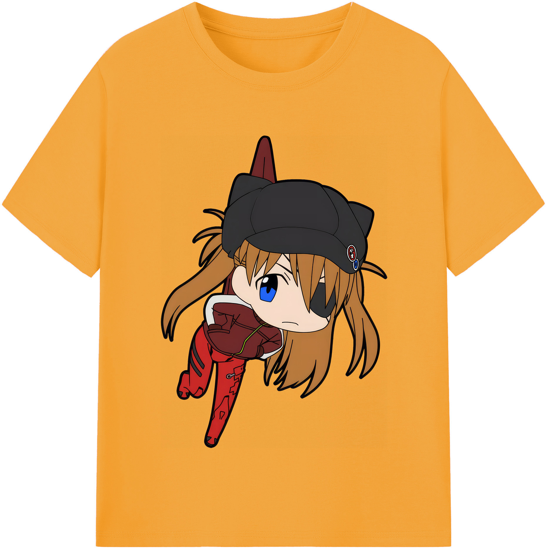 （画像用） EVA 新世紀エヴァンゲリオン レディースカジュアルプリントTシャツ（綿100％）