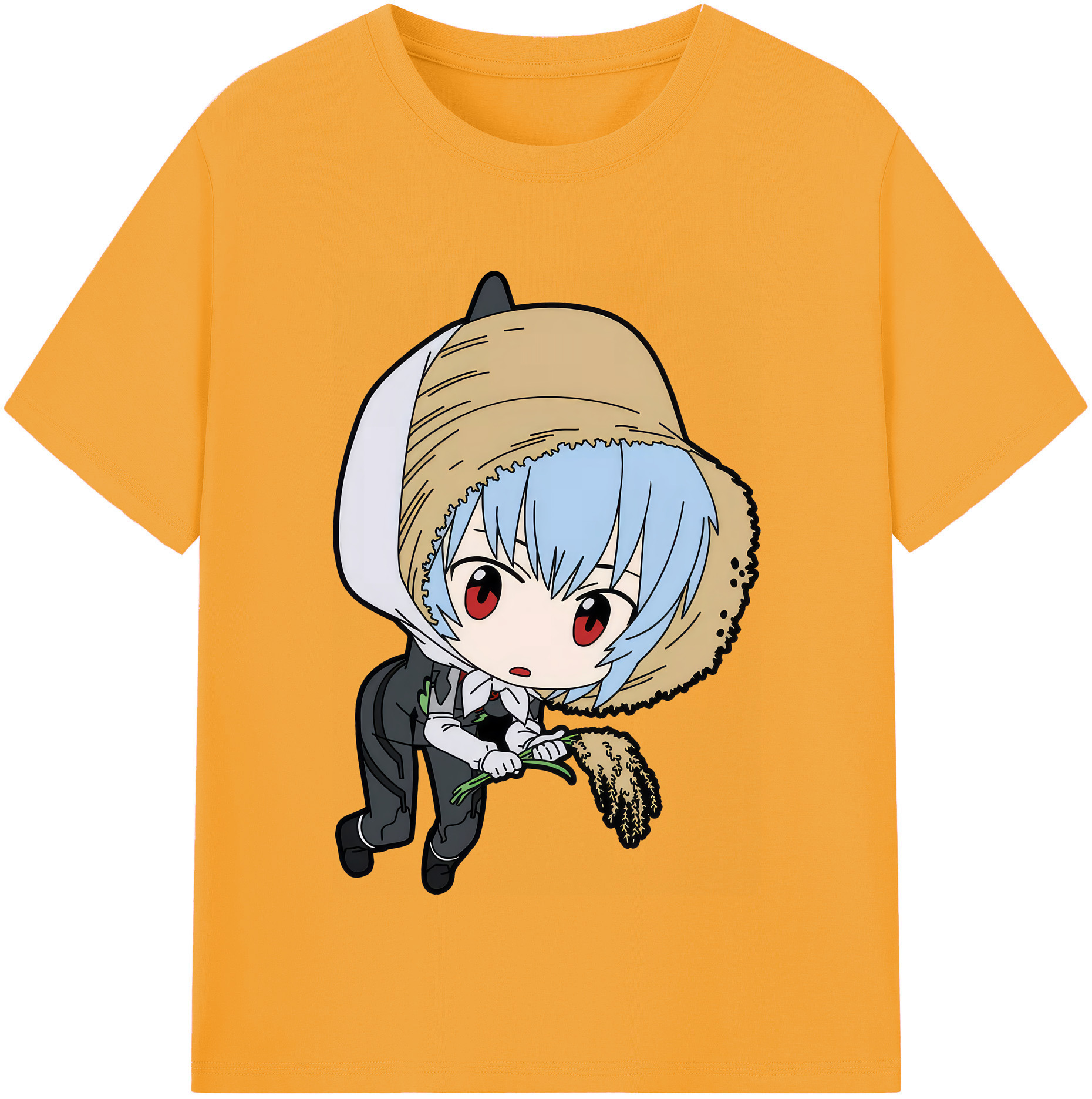 （画像用） EVA 新世紀エヴァンゲリオン レディースカジュアルプリントTシャツ（綿100％）
