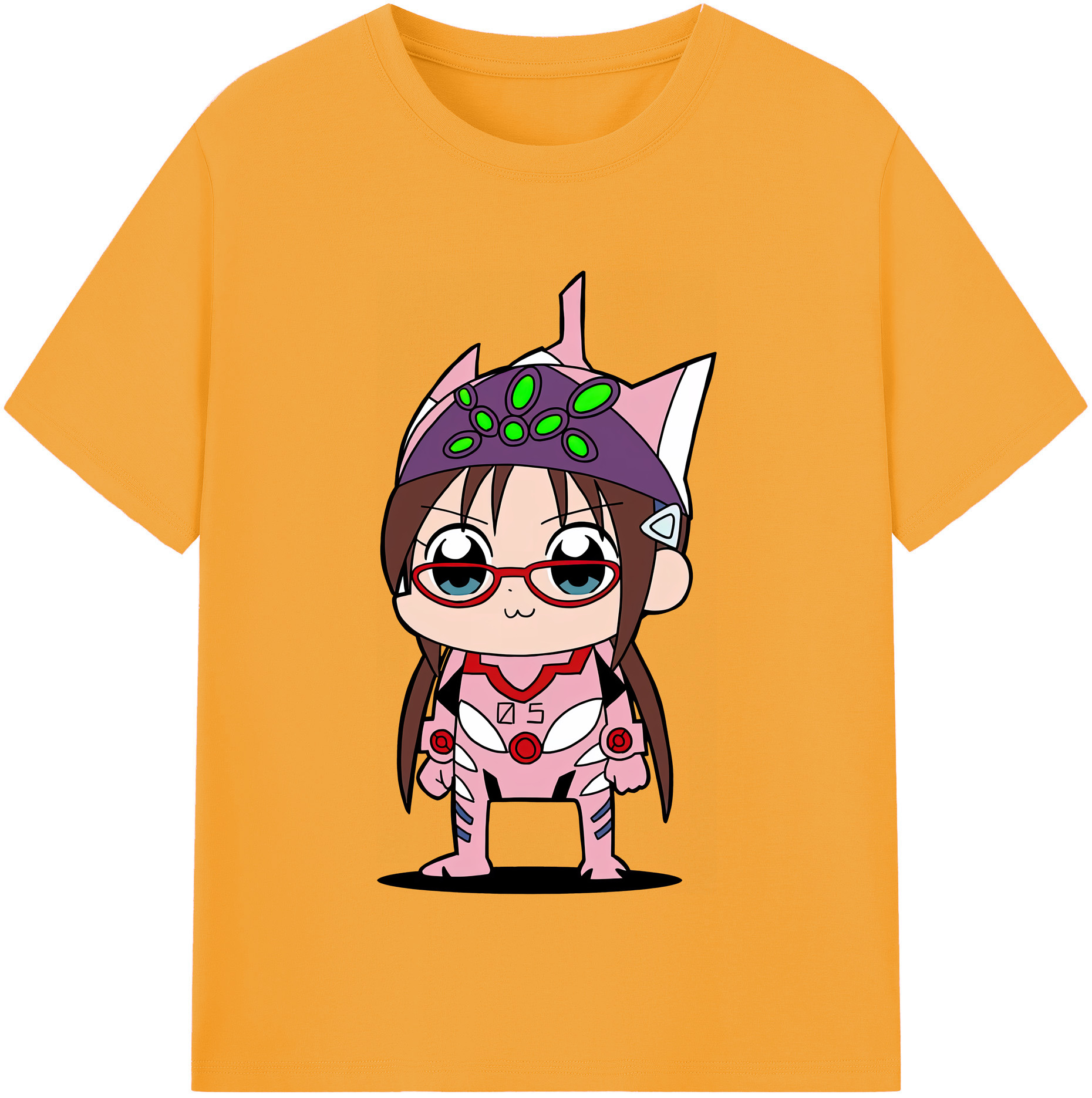 （画像用） EVA 新世紀エヴァンゲリオン レディースカジュアルプリントTシャツ（綿100％）