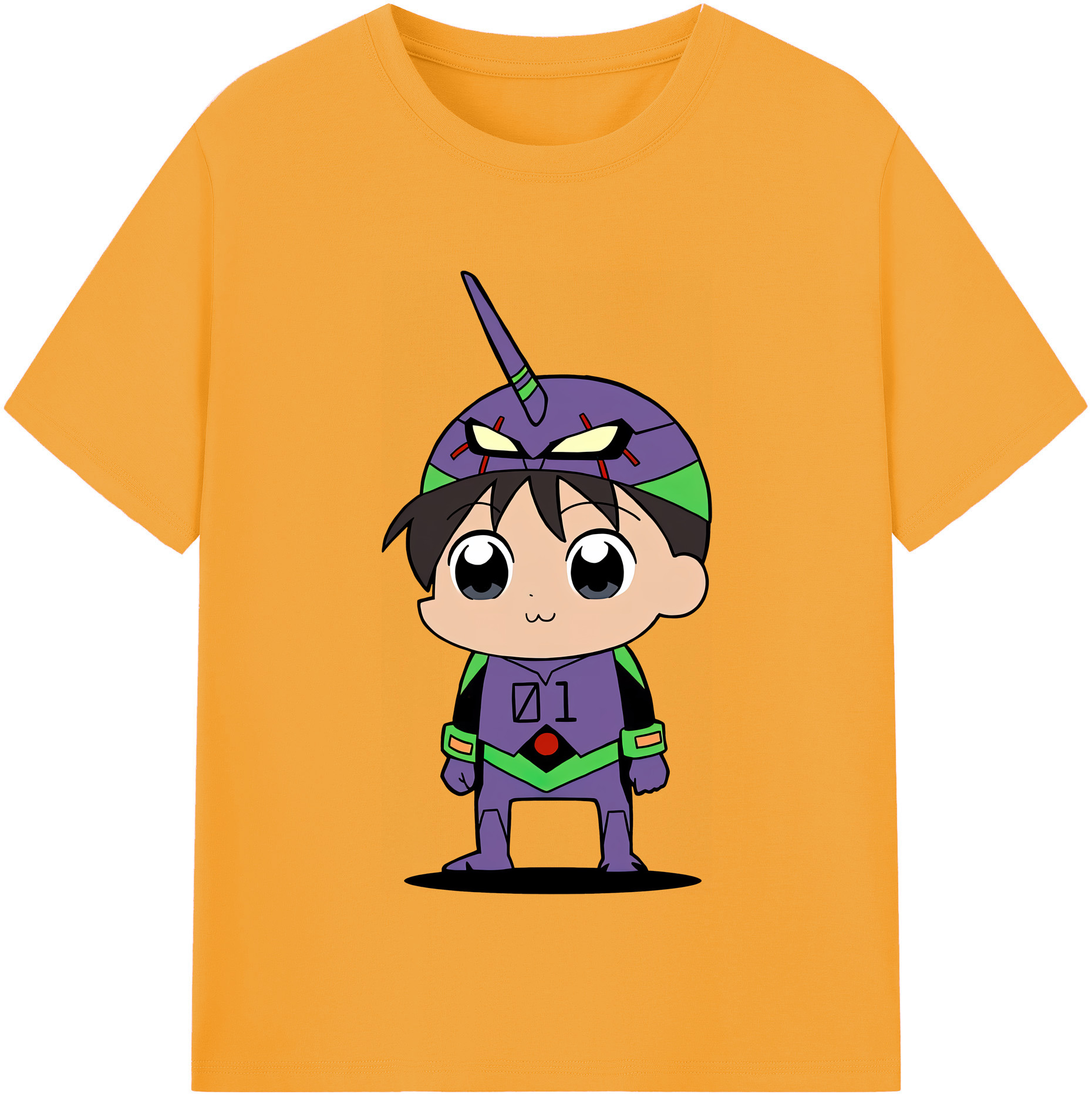 （画像用） EVA 新世紀エヴァンゲリオン レディースカジュアルプリントTシャツ（綿100％）