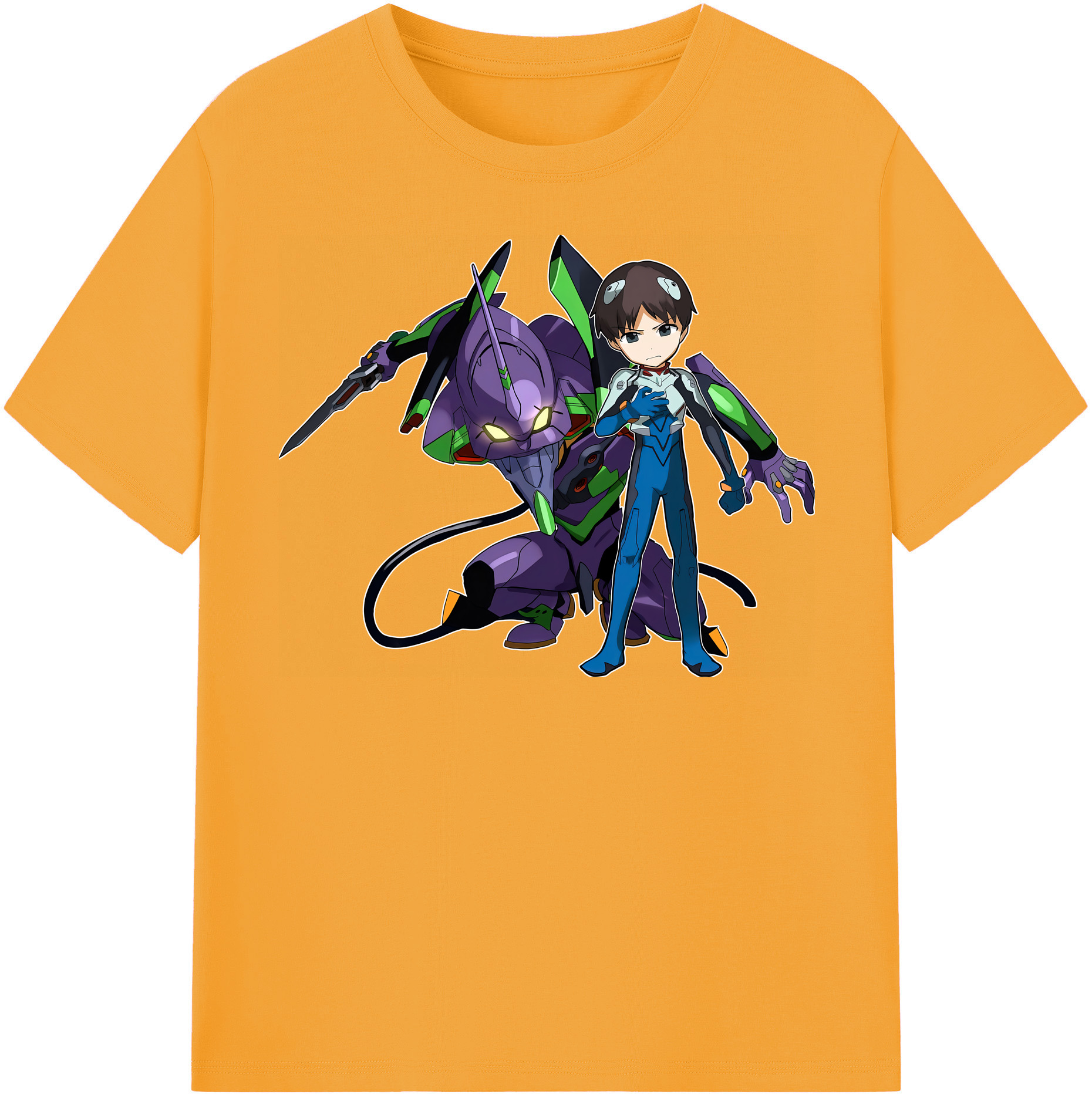 （画像用） EVA 新世紀エヴァンゲリオン レディースカジュアルプリントTシャツ（綿100％）
