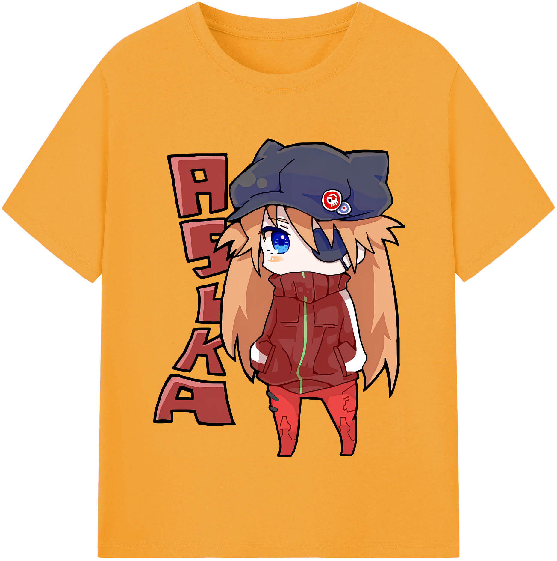 （画像用） EVA 新世紀エヴァンゲリオン レディースカジュアルプリントTシャツ（綿100％）