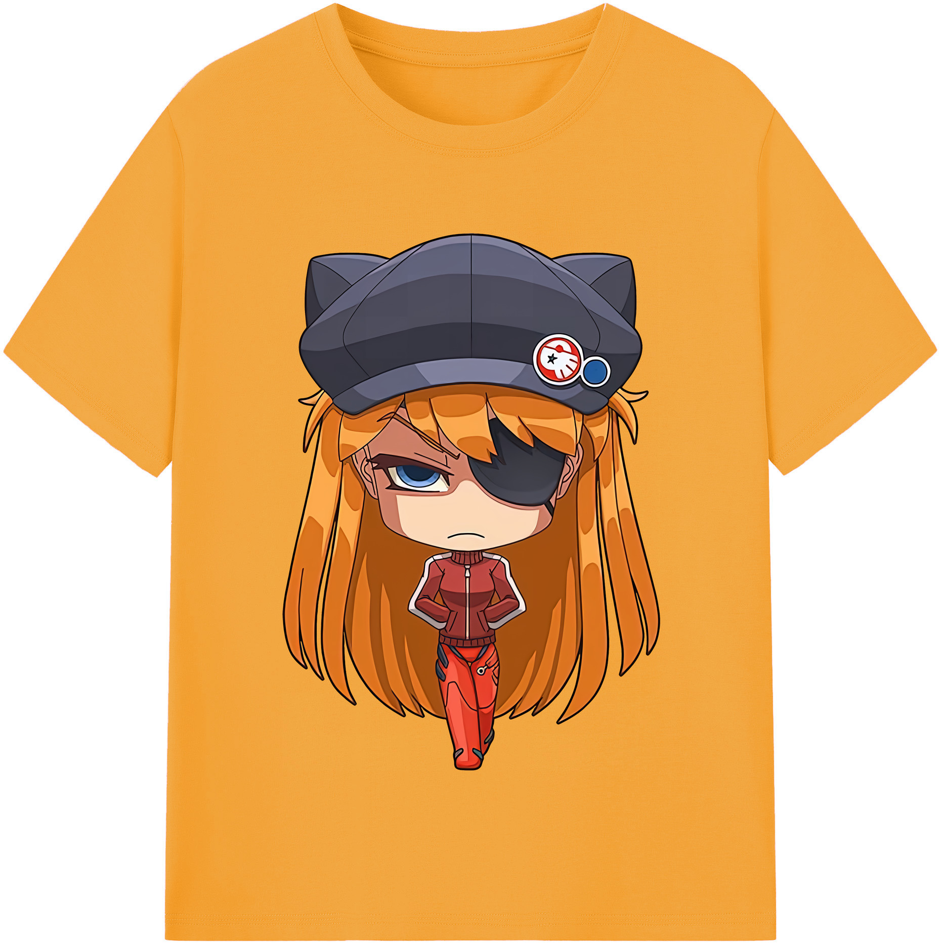 （画像用） EVA 新世紀エヴァンゲリオン レディースカジュアルプリントTシャツ（綿100％）