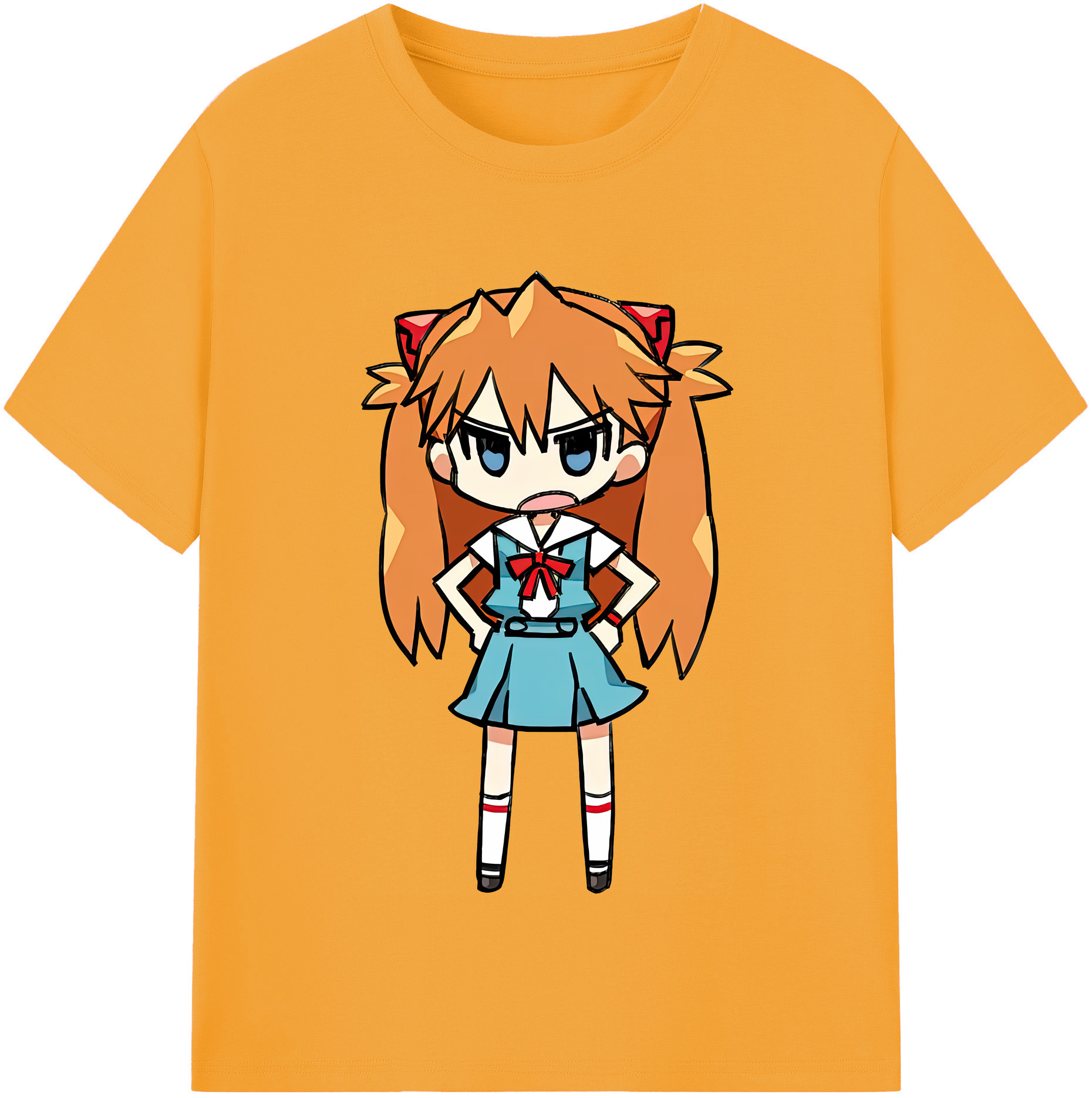 （画像用） EVA 新世紀エヴァンゲリオン レディースカジュアルプリントTシャツ（綿100％）