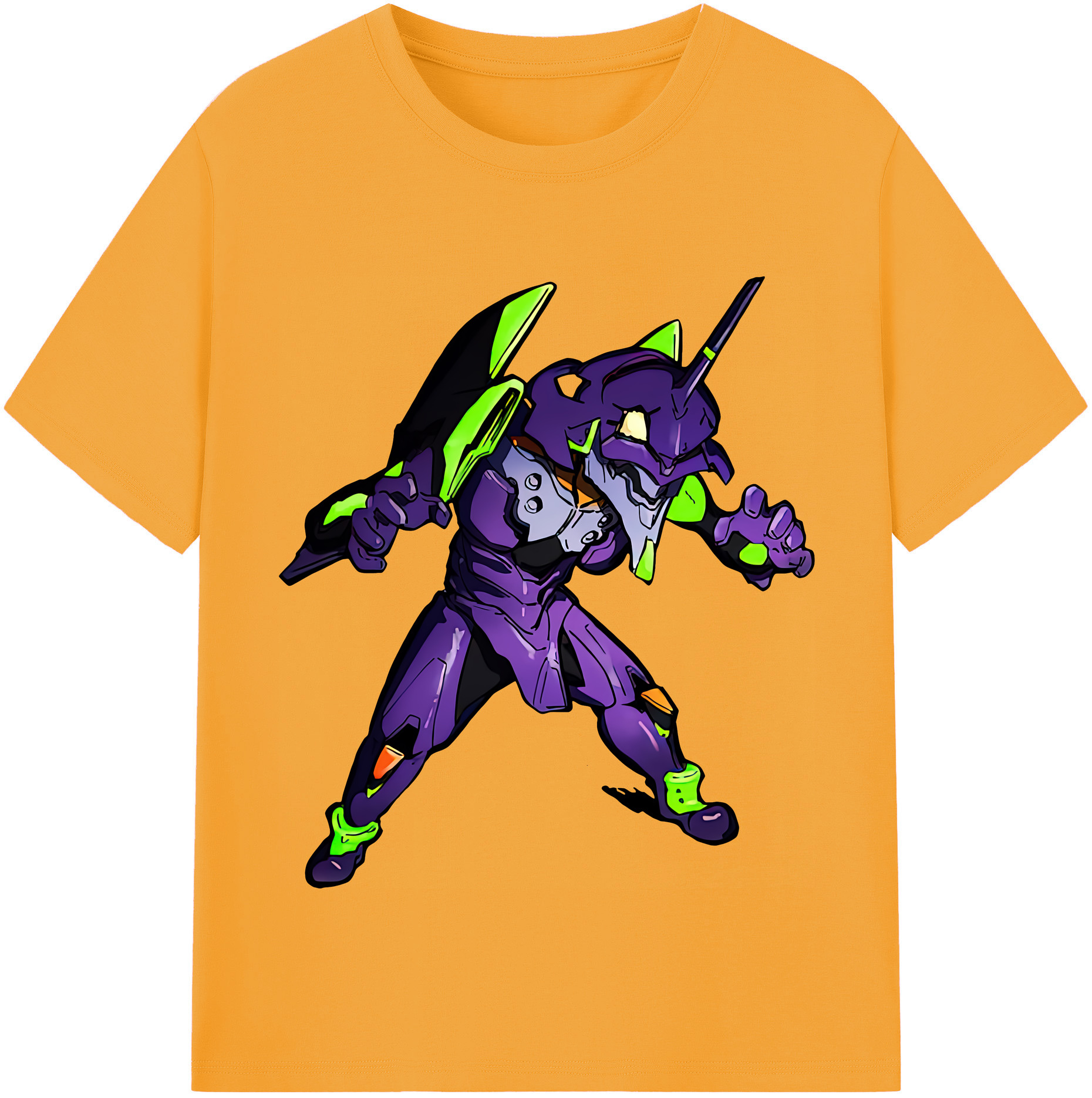 （画像用） EVA 新世紀エヴァンゲリオン レディースカジュアルプリントTシャツ（綿100％）