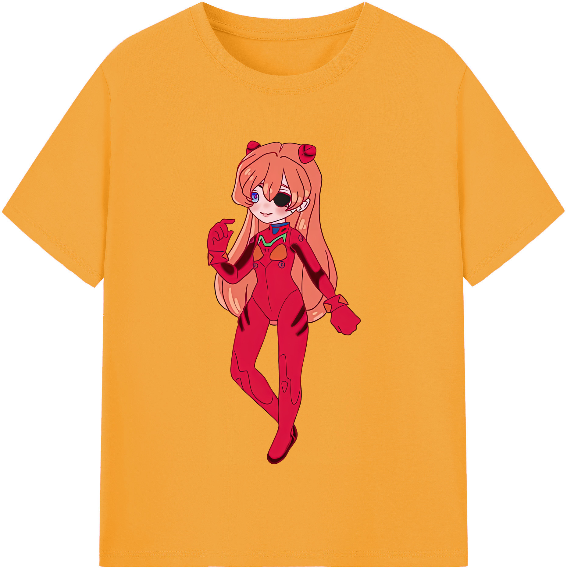 （画像用） EVA 新世紀エヴァンゲリオン レディースカジュアルプリントTシャツ（綿100％）