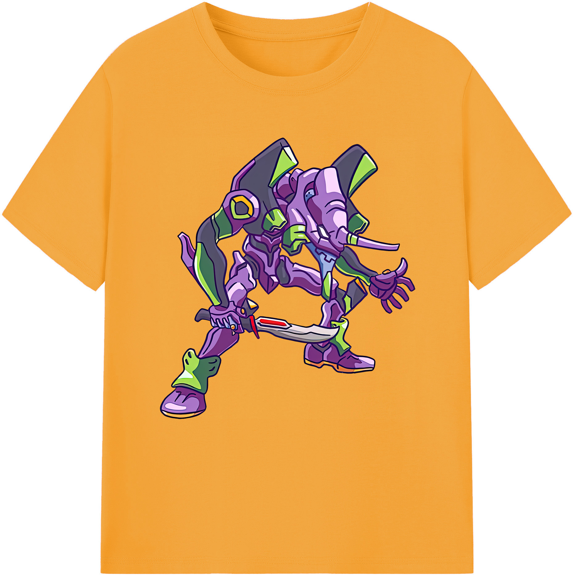 （画像用） EVA 新世紀エヴァンゲリオン レディースカジュアルプリントTシャツ（綿100％）