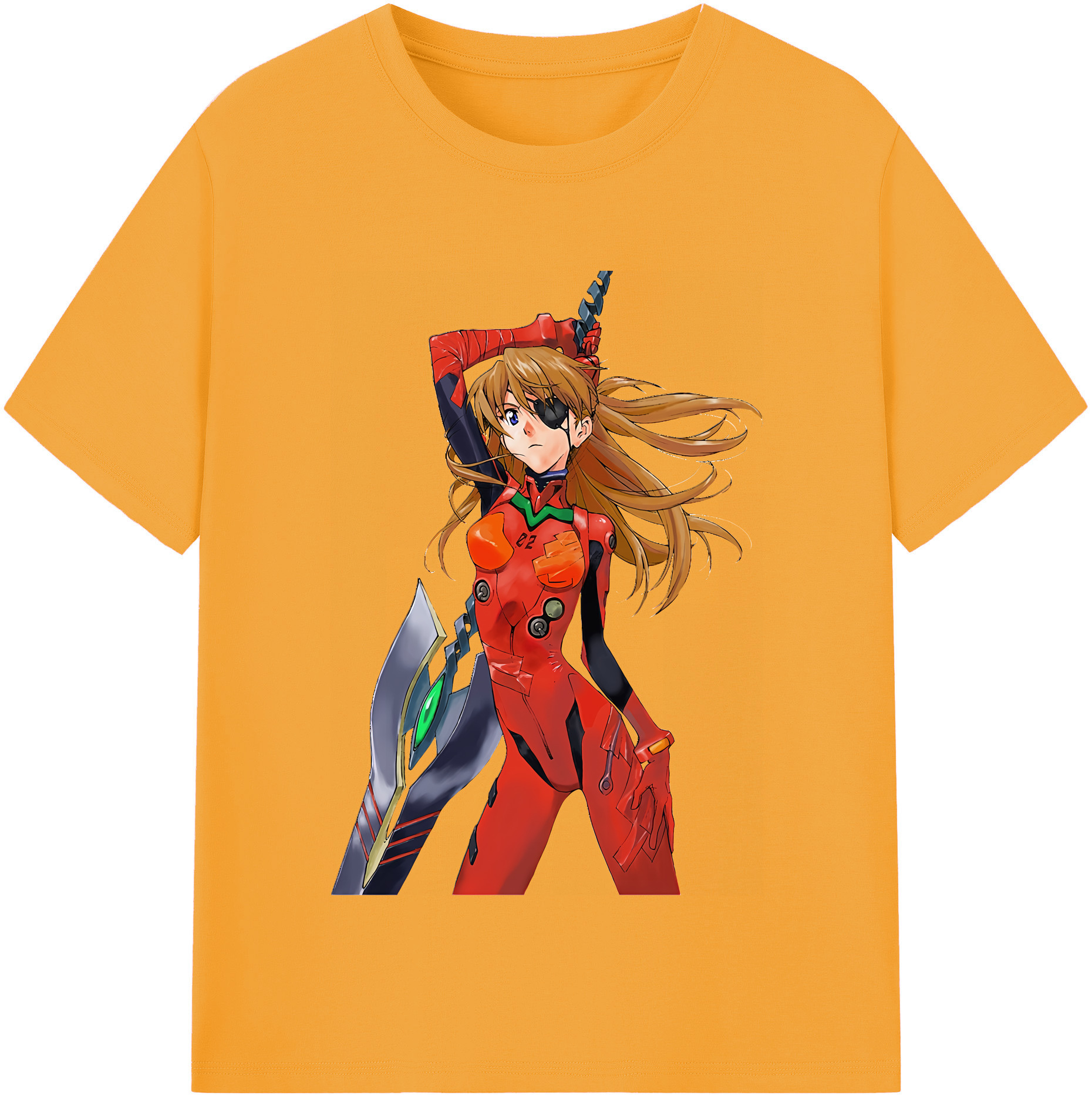 （画像用） EVA 新世紀エヴァンゲリオン レディースカジュアルプリントTシャツ（綿100％）