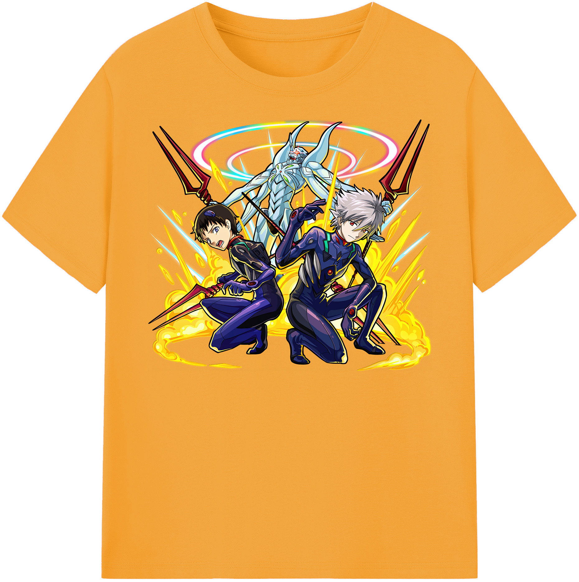 （画像用） EVA 新世紀エヴァンゲリオン レディースカジュアルプリントTシャツ（綿100％）