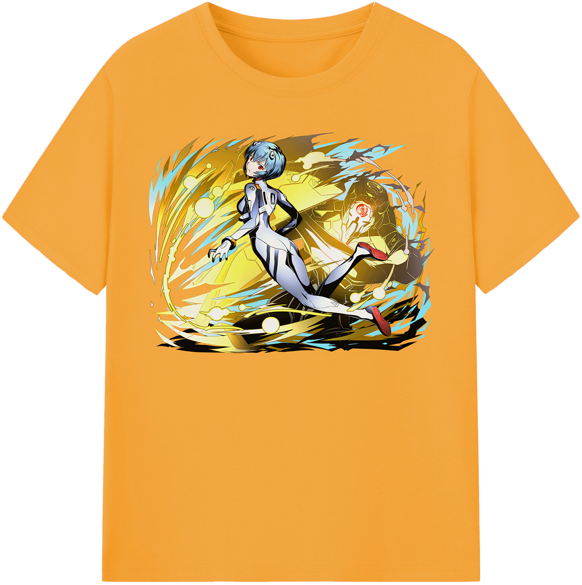 （画像用） EVA 新世紀エヴァンゲリオン レディースカジュアルプリントTシャツ（綿100％）