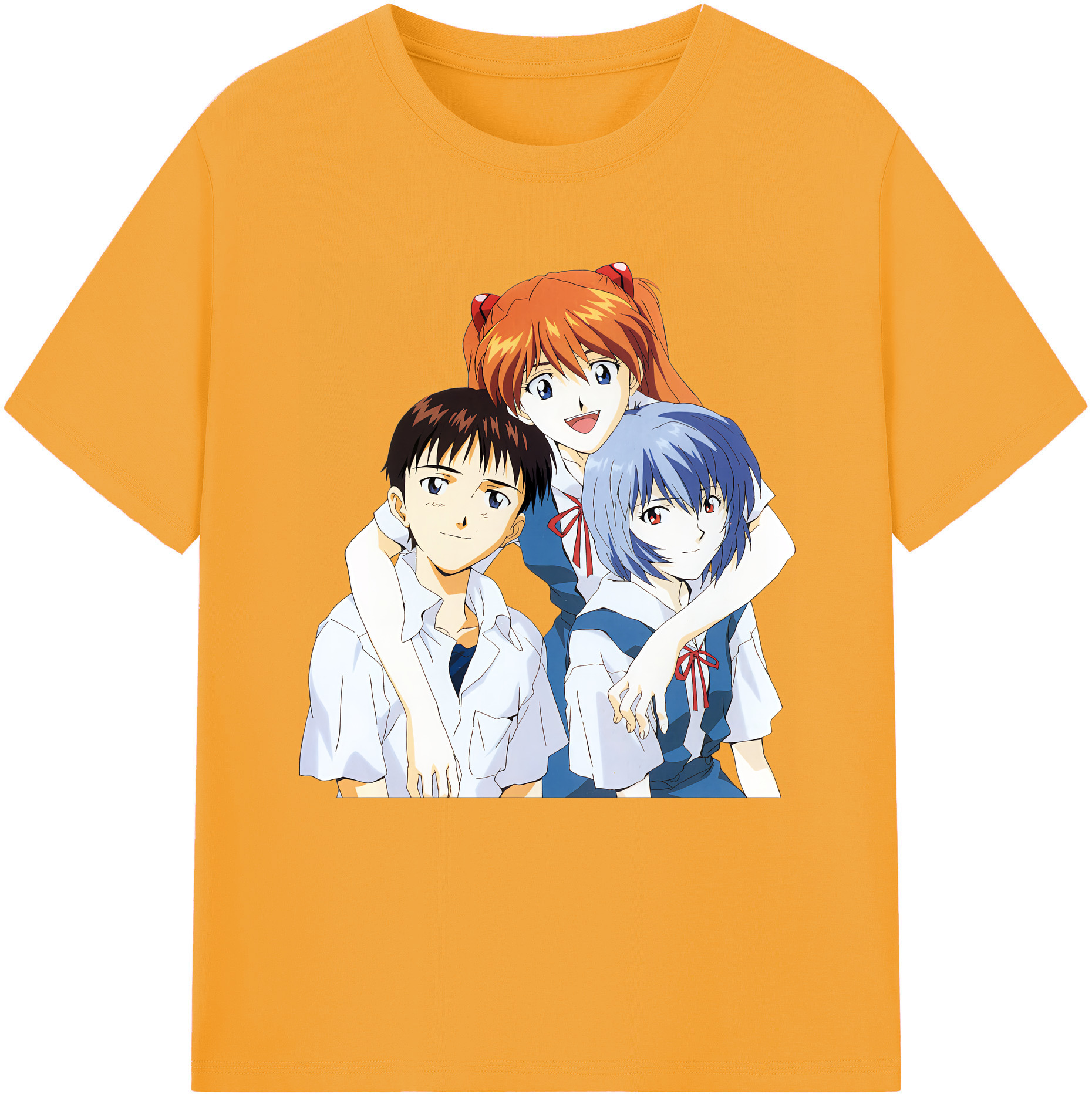 （画像用） EVA 新世紀エヴァンゲリオン レディースカジュアルプリントTシャツ（綿100％）