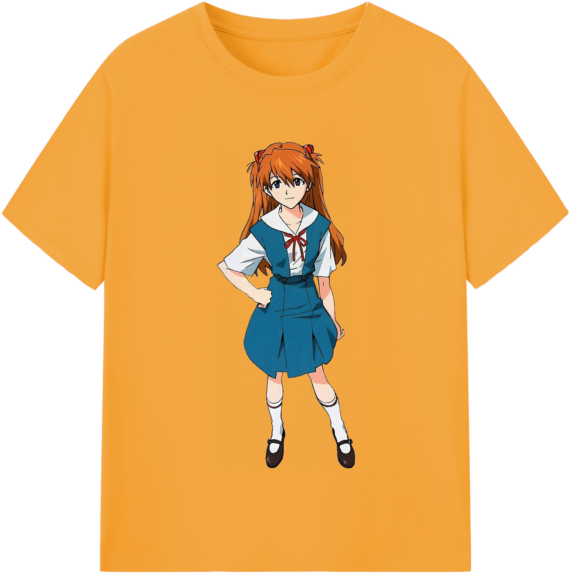 （画像用） EVA 新世紀エヴァンゲリオン レディースカジュアルプリントTシャツ（綿100％）