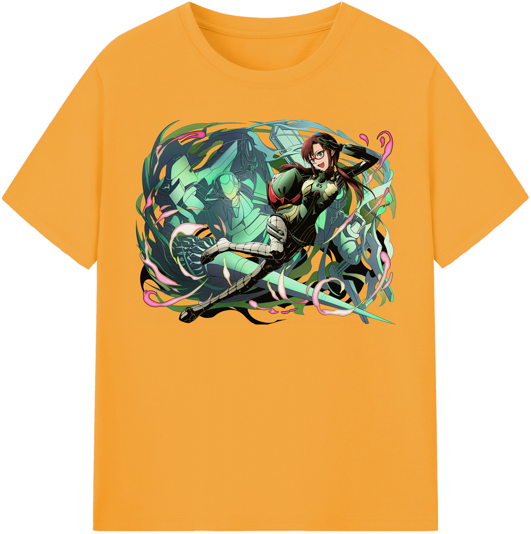 （画像用） EVA 新世紀エヴァンゲリオン レディースカジュアルプリントTシャツ（綿100％）