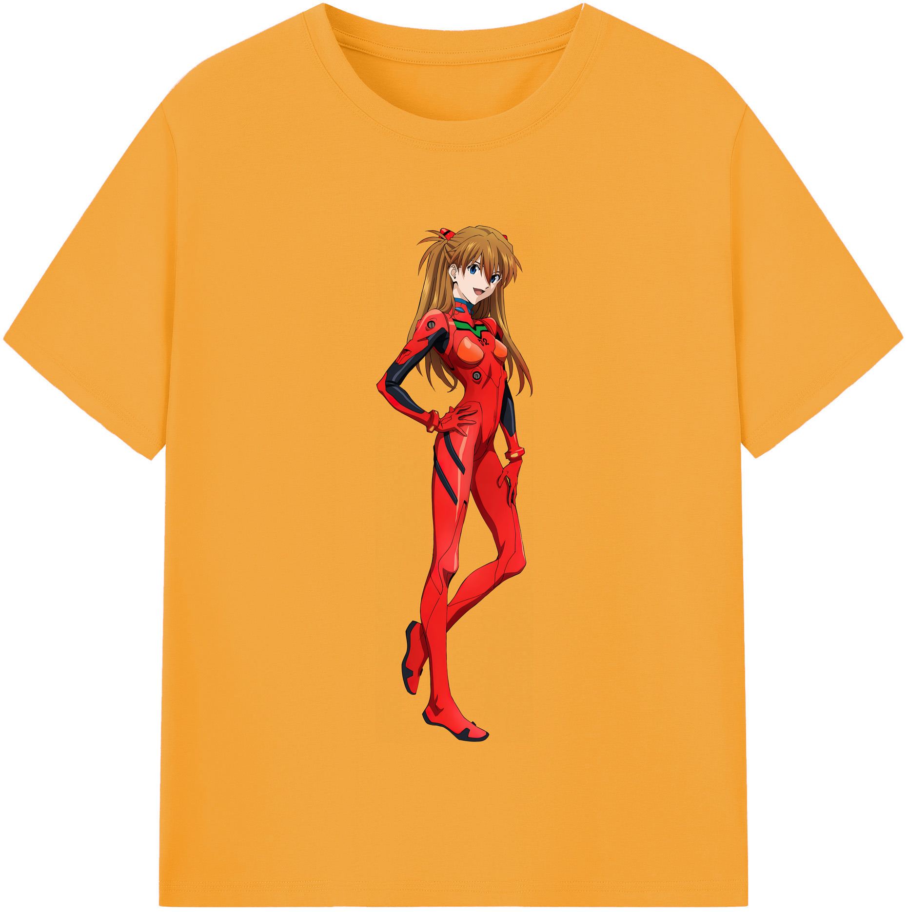 （画像用） EVA 新世紀エヴァンゲリオン レディースカジュアルプリントTシャツ（綿100％）