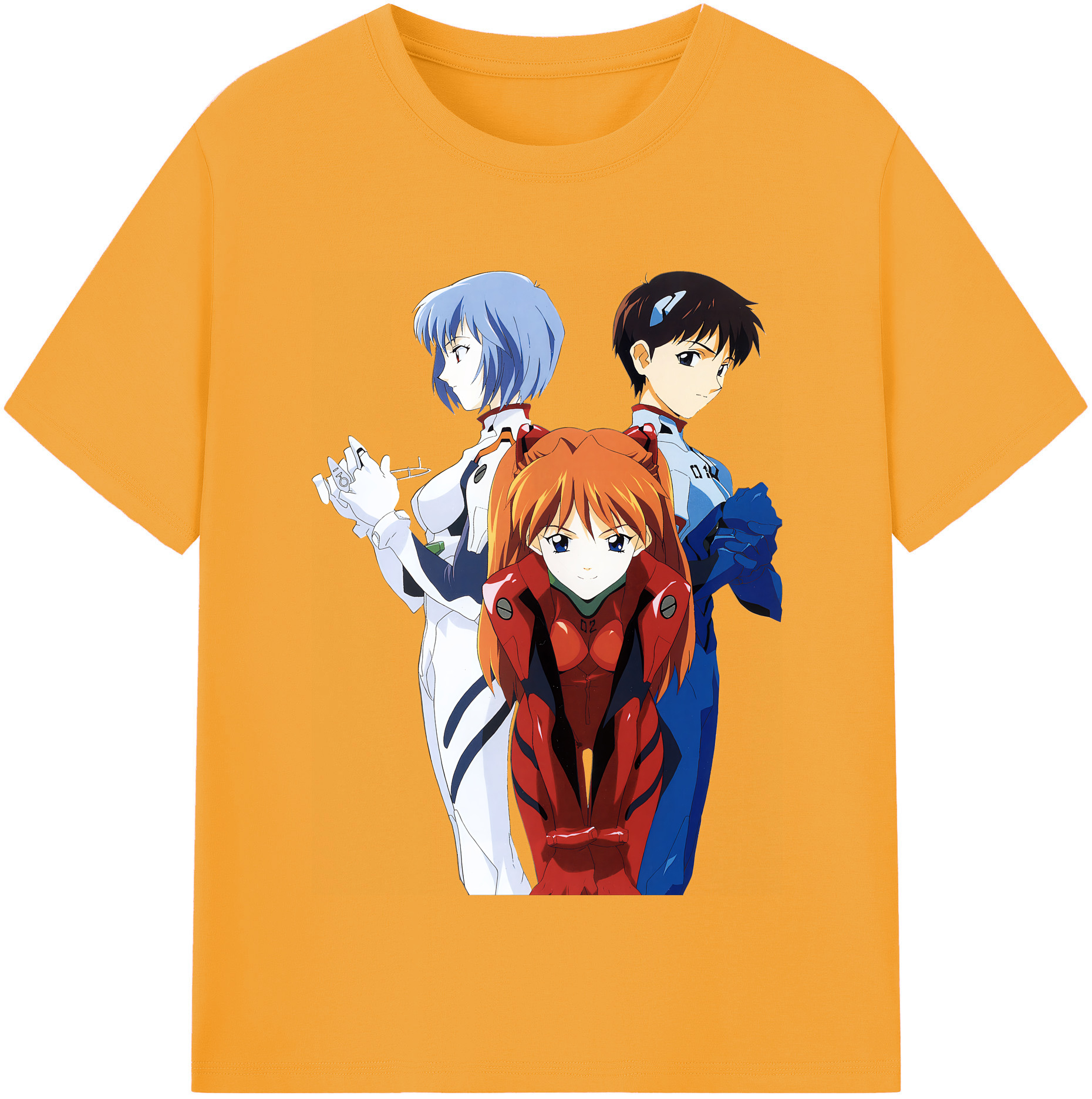 （画像用） EVA 新世紀エヴァンゲリオン レディースカジュアルプリントTシャツ（綿100％）