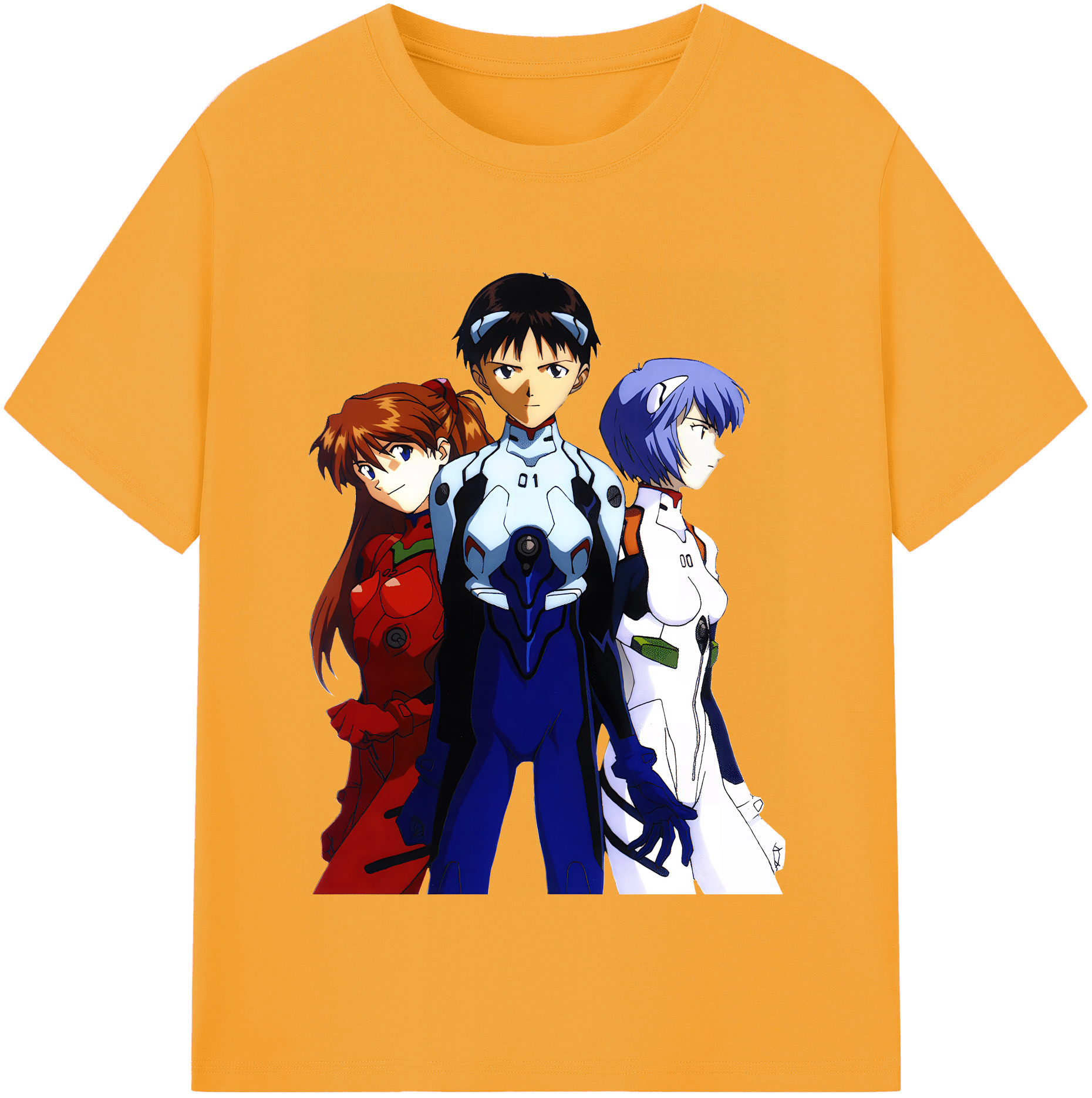 （画像用） EVA 新世紀エヴァンゲリオン レディースカジュアルプリントTシャツ（綿100％）