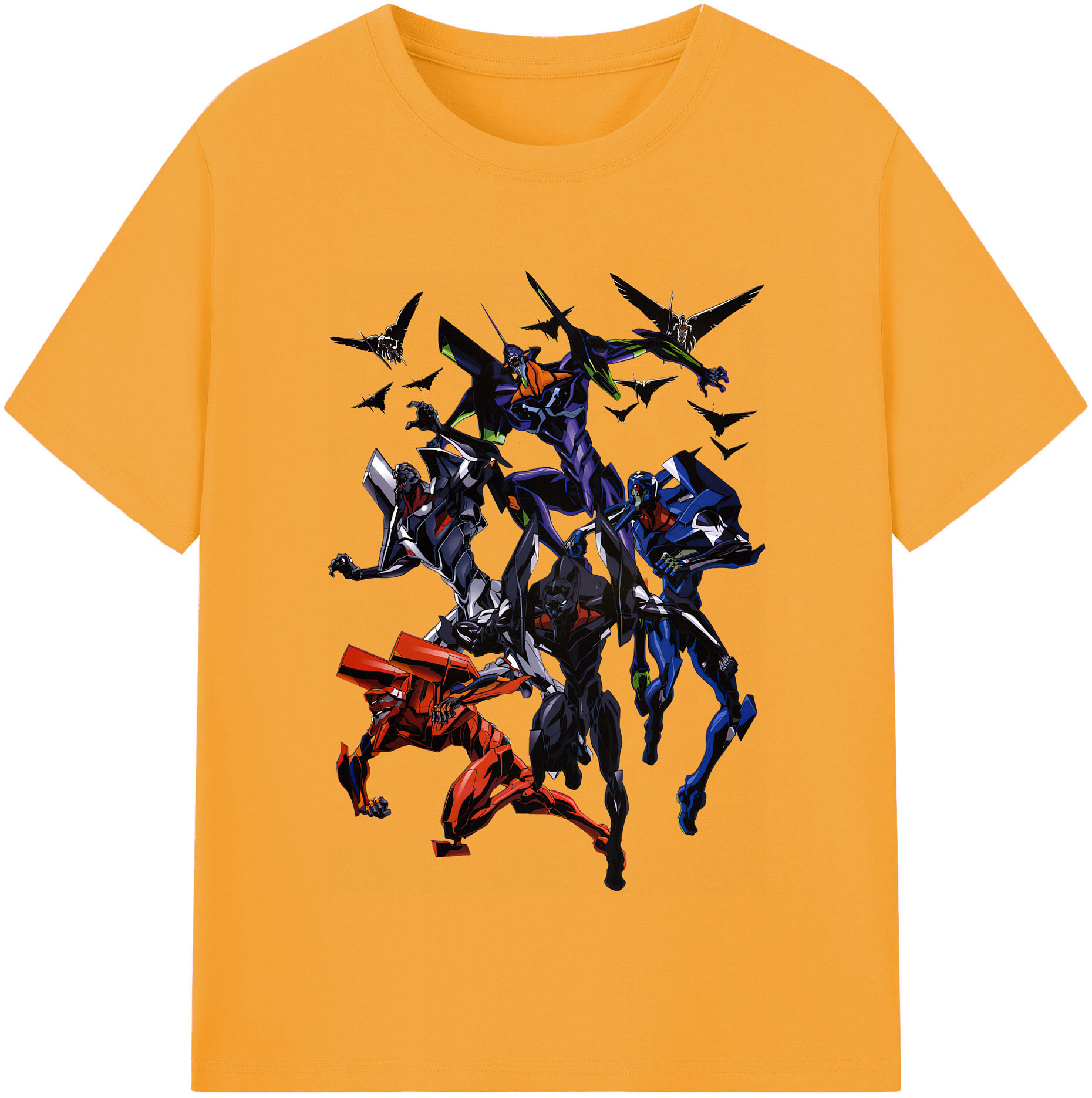 （画像用） EVA 新世紀エヴァンゲリオン レディースカジュアルプリントTシャツ（綿100％）