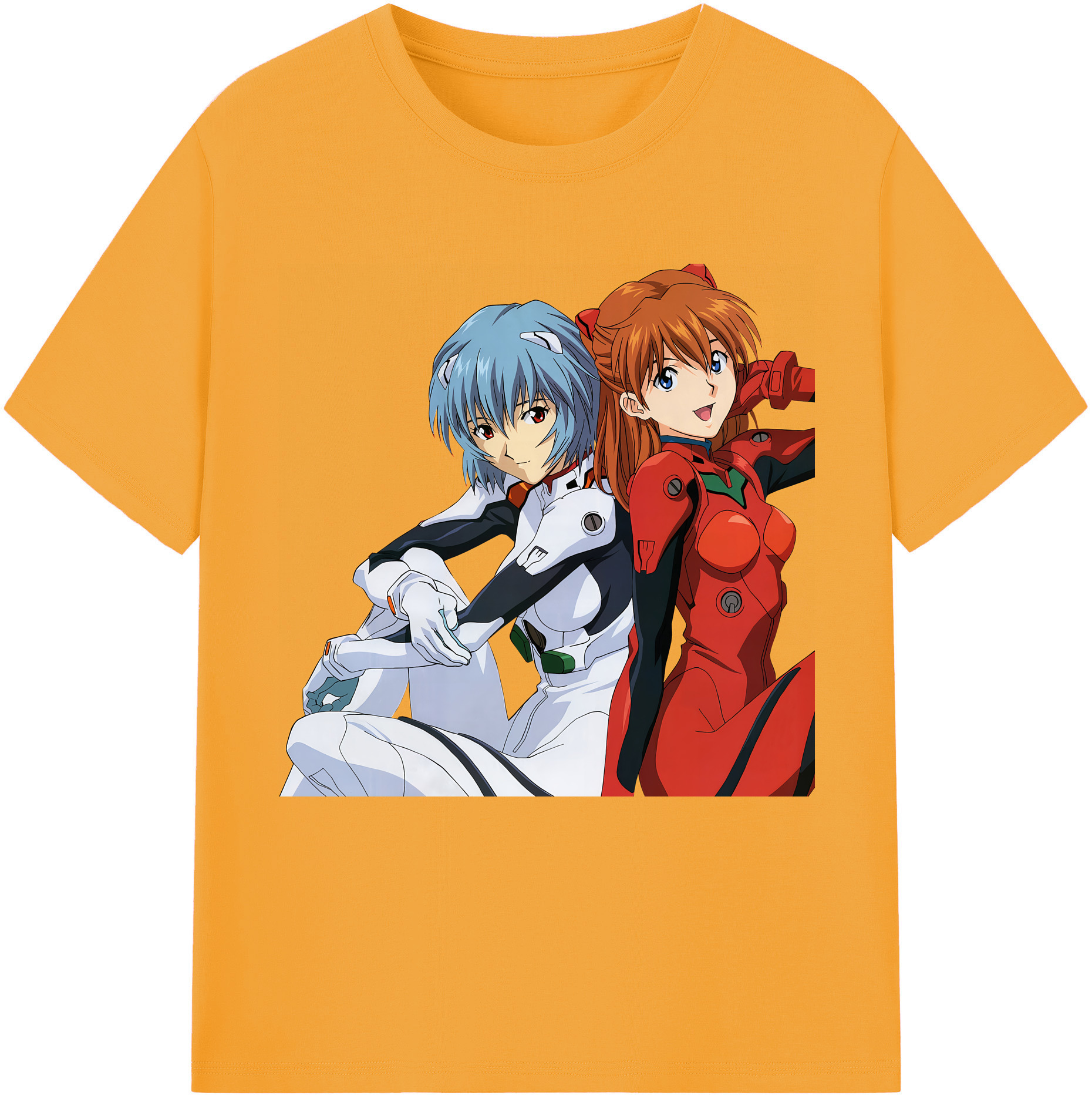 （画像用） EVA 新世紀エヴァンゲリオン レディースカジュアルプリントTシャツ（綿100％）