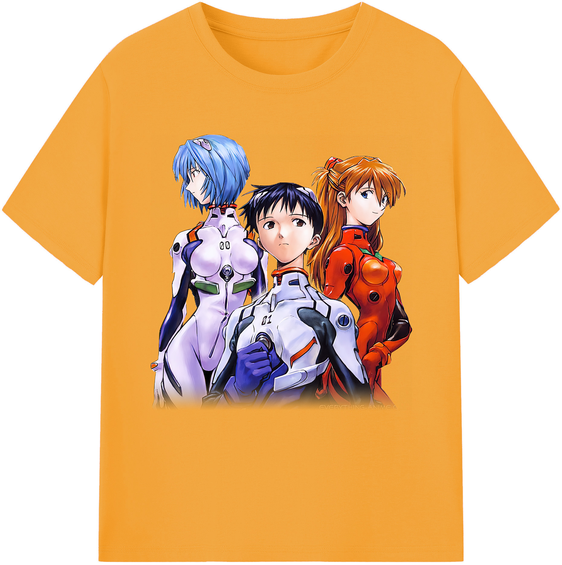 （画像用） EVA 新世紀エヴァンゲリオン レディースカジュアルプリントTシャツ（綿100％）