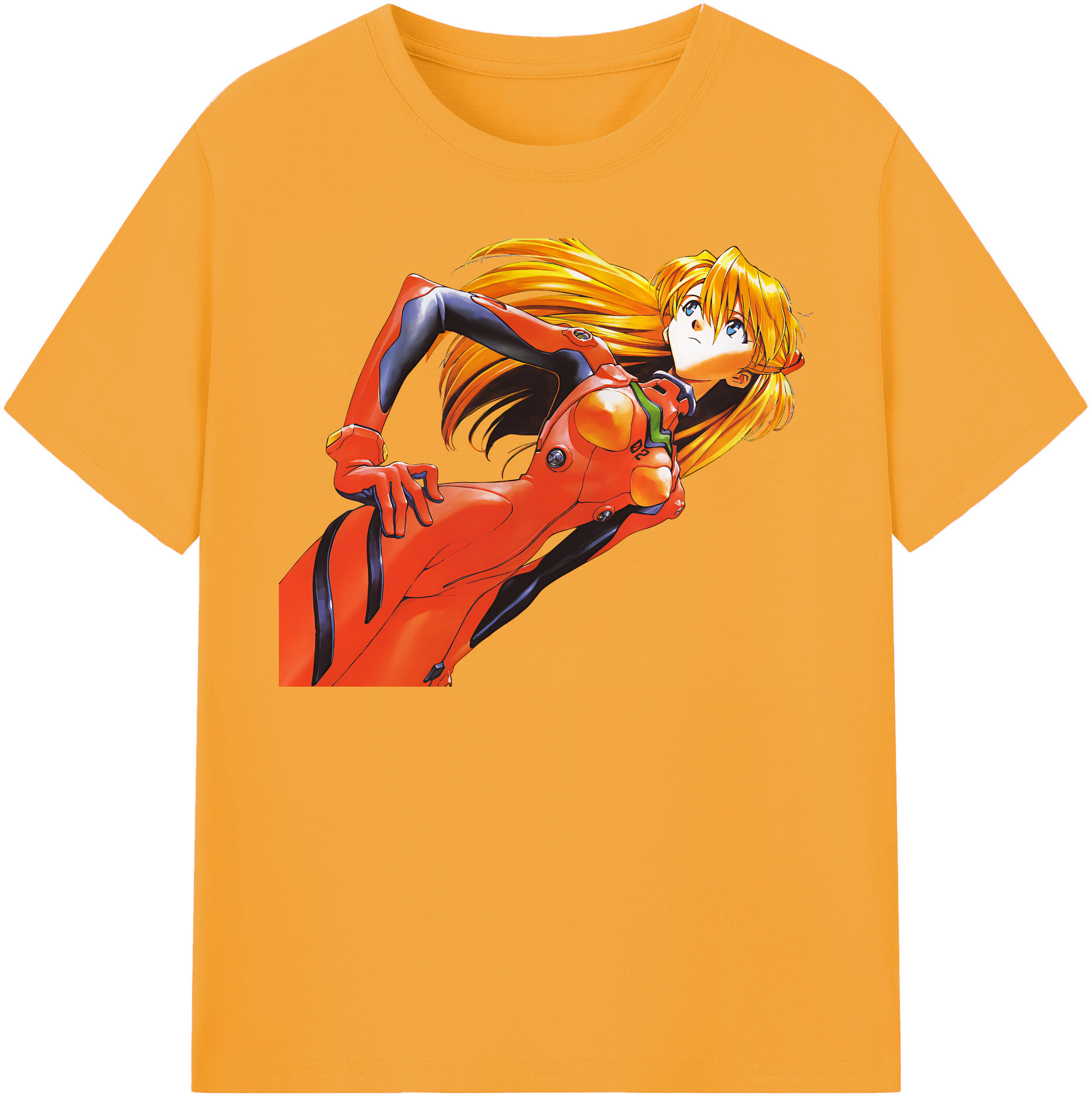（画像用） EVA 新世紀エヴァンゲリオン レディースカジュアルプリントTシャツ（綿100％）