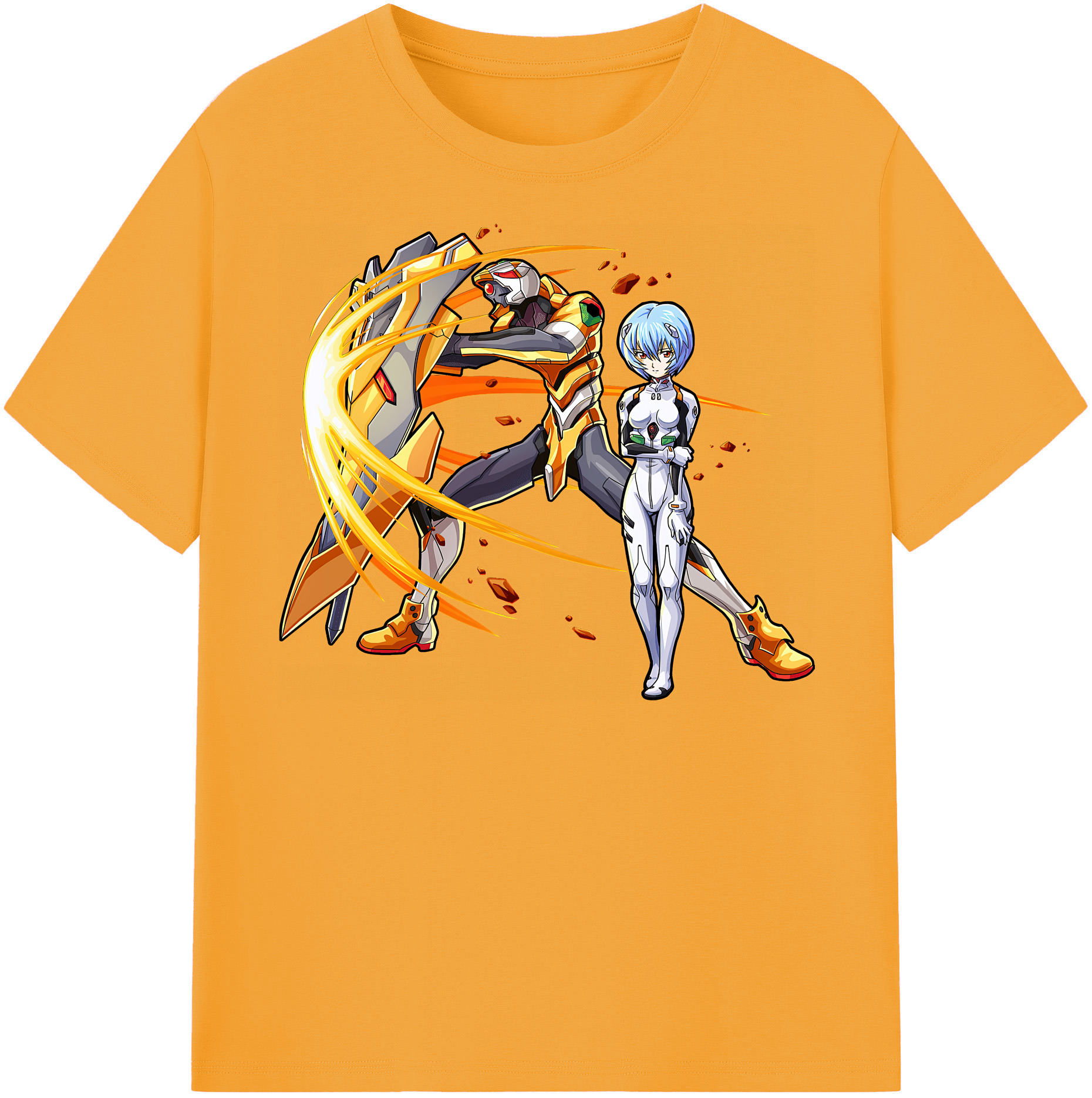 （画像用） EVA 新世紀エヴァンゲリオン レディースカジュアルプリントTシャツ（綿100％）