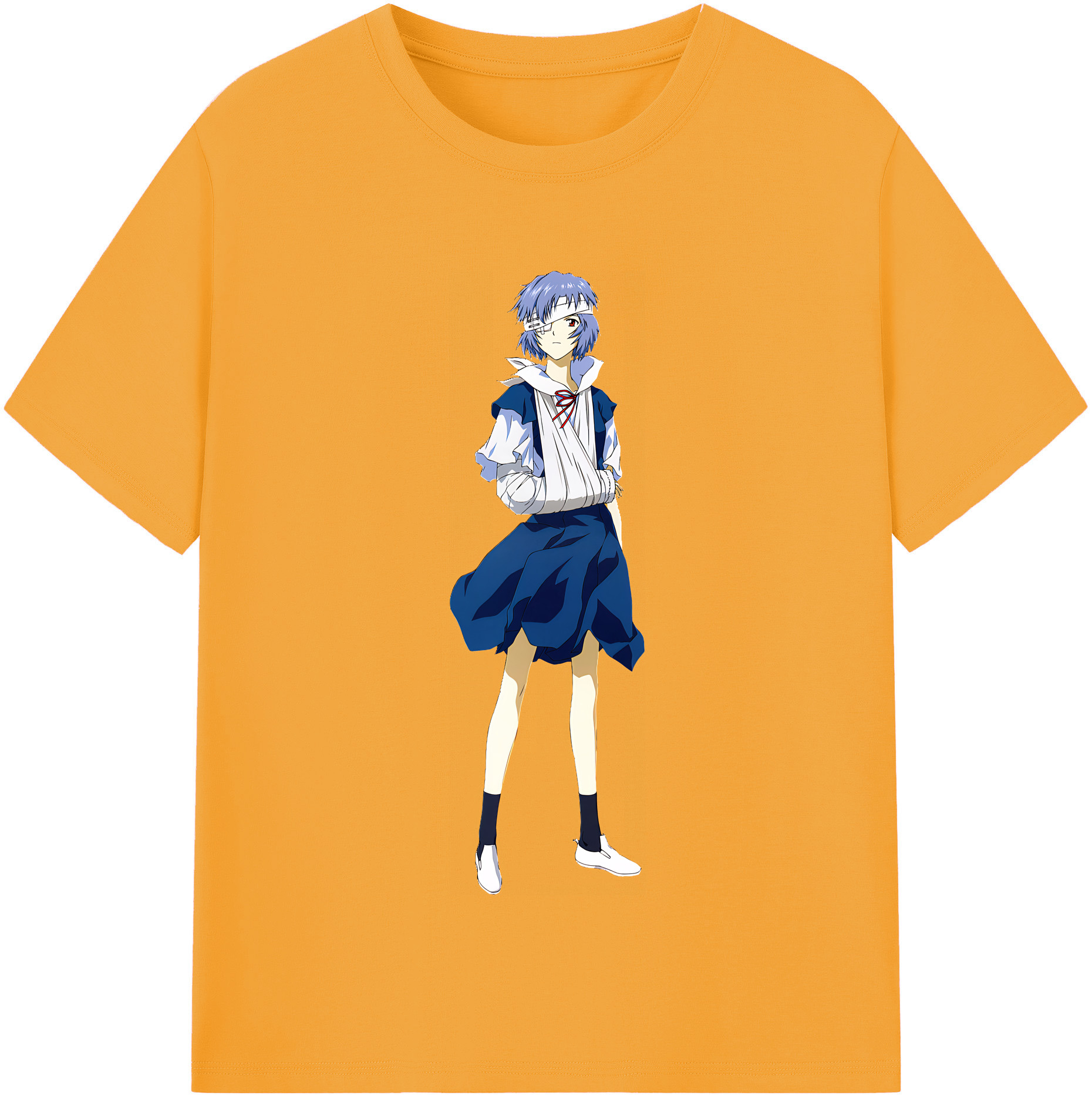 （画像用） EVA 新世紀エヴァンゲリオン レディースカジュアルプリントTシャツ（綿100％）