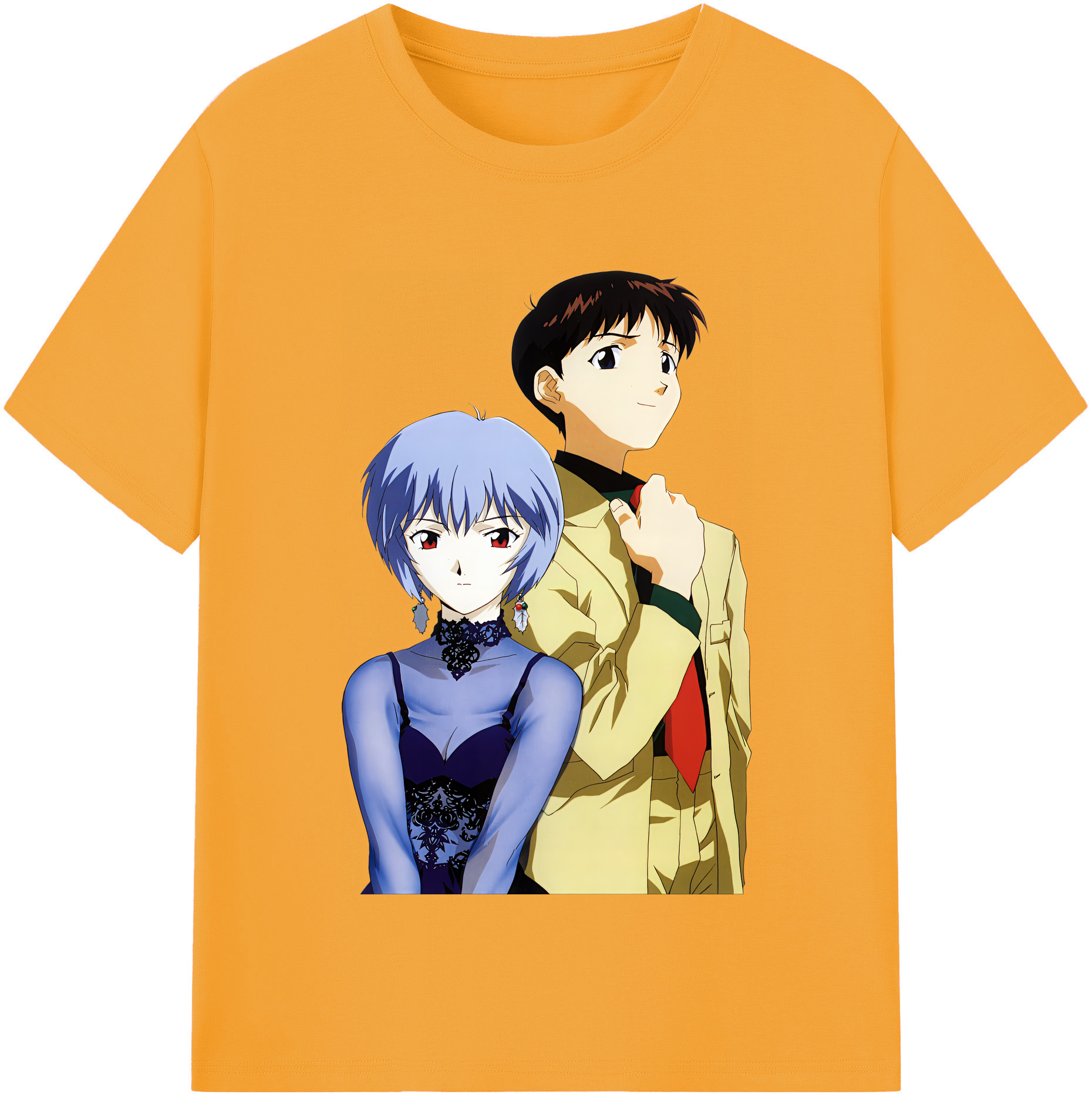 （画像用） EVA 新世紀エヴァンゲリオン レディースカジュアルプリントTシャツ（綿100％）